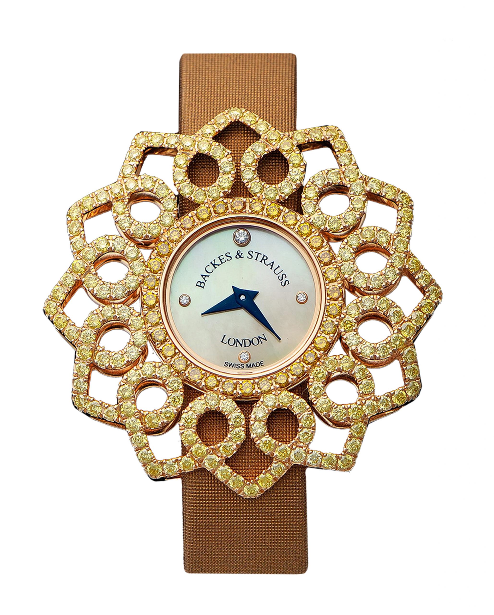 Backes & Strauss Victoria Sunflower luxury timepiece - detailed view