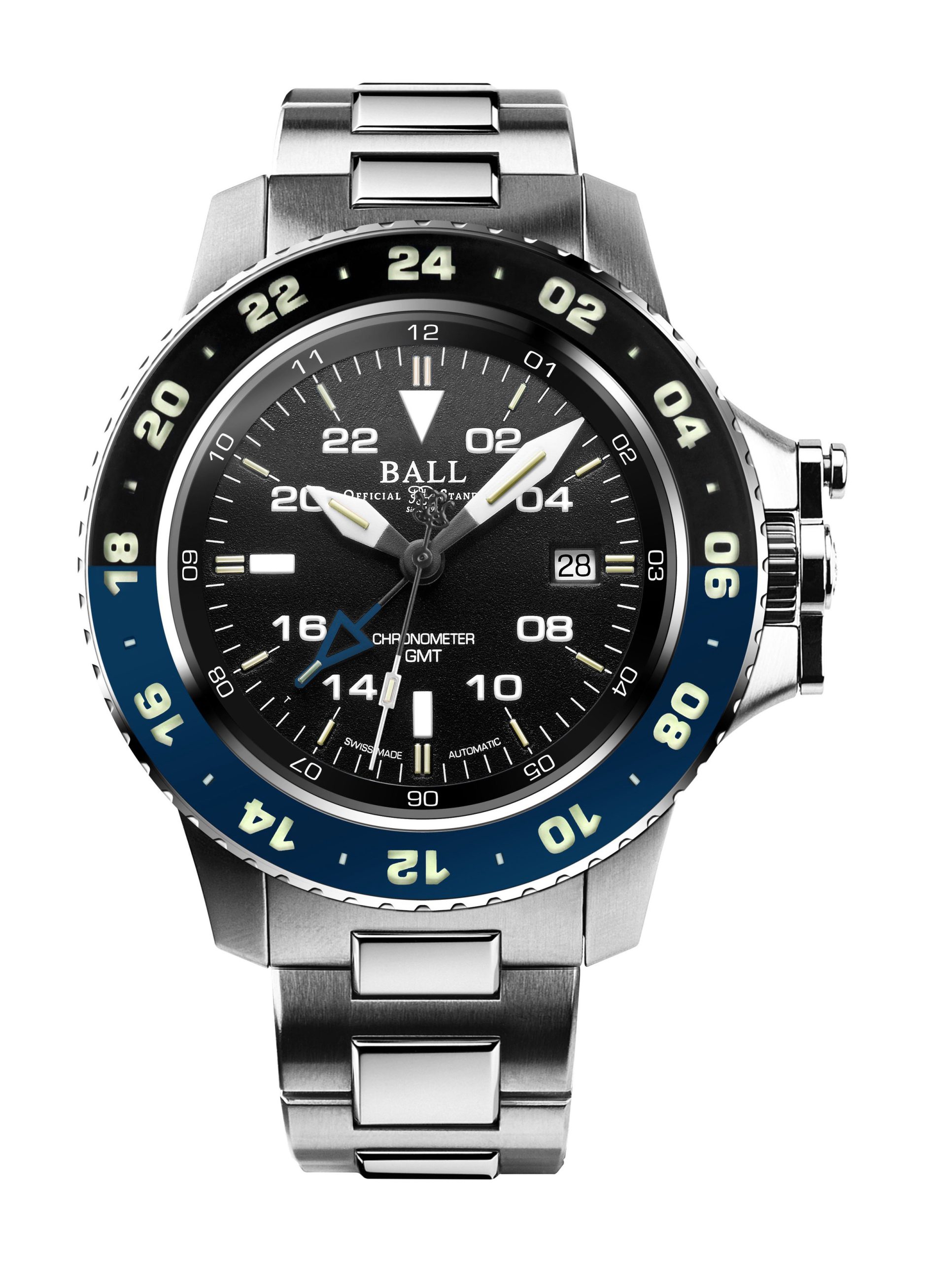 BALL Engineer Hydrocarbon AeroGMT II 42 luxury timepiece - detailed view