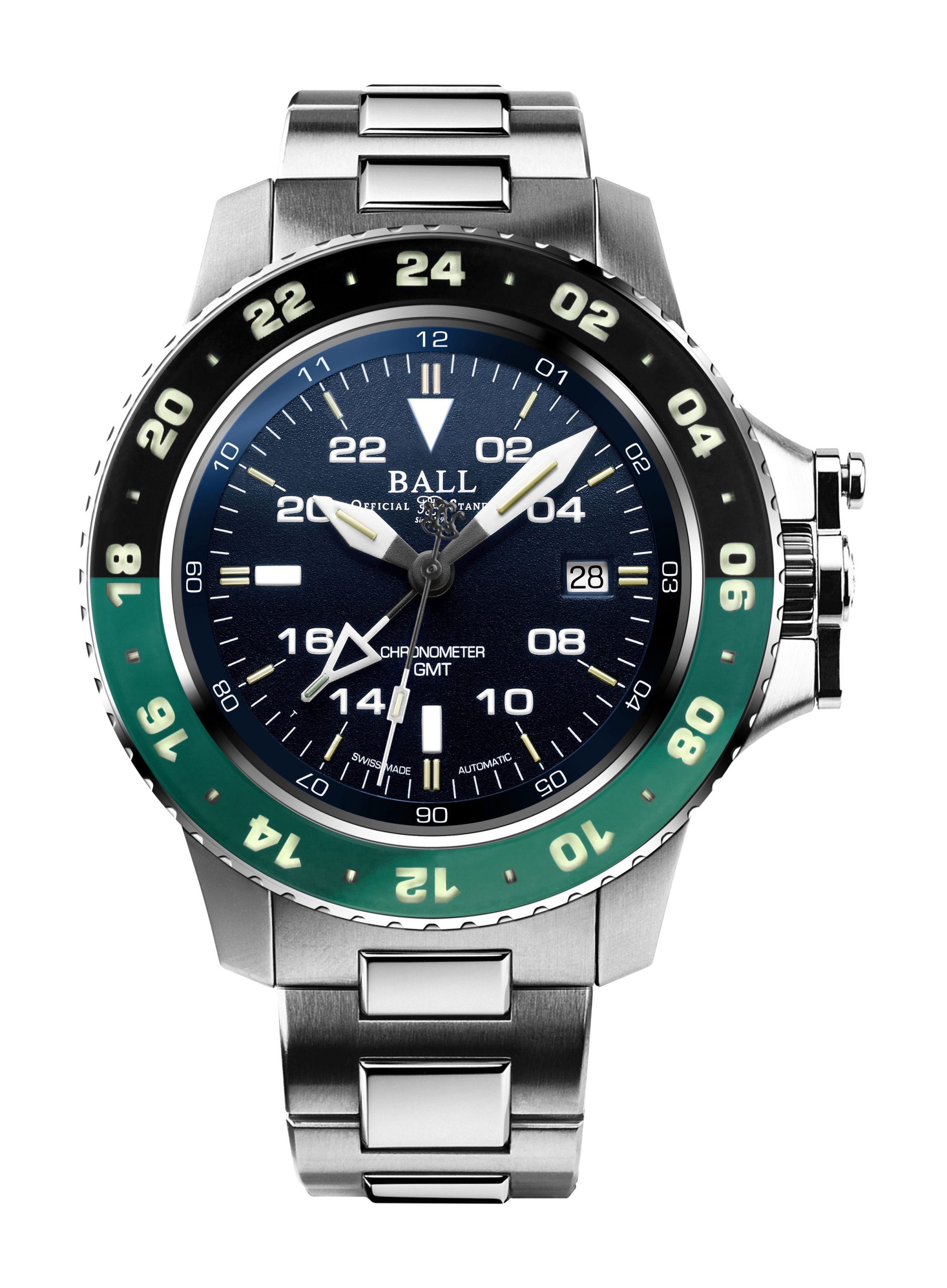 BALL Engineer Hydrocarbon AeroGMT II 42 luxury timepiece - detailed view