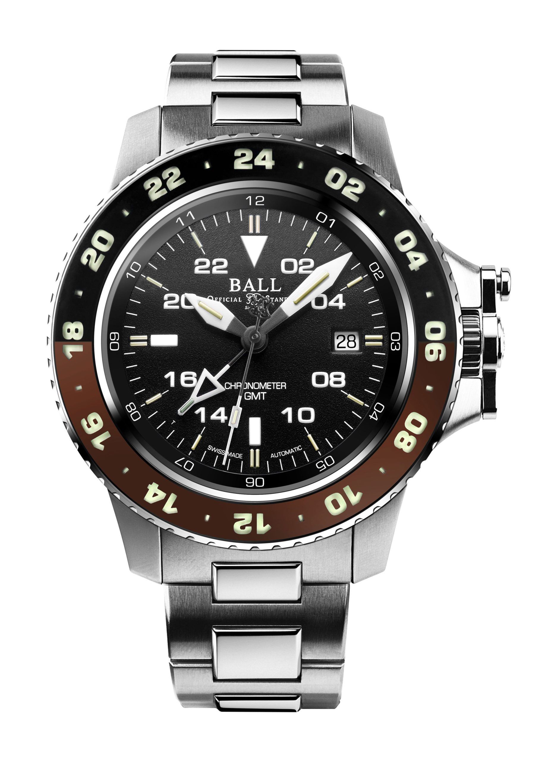 BALL Engineer Hydrocarbon AeroGMT II 42 luxury timepiece - detailed view