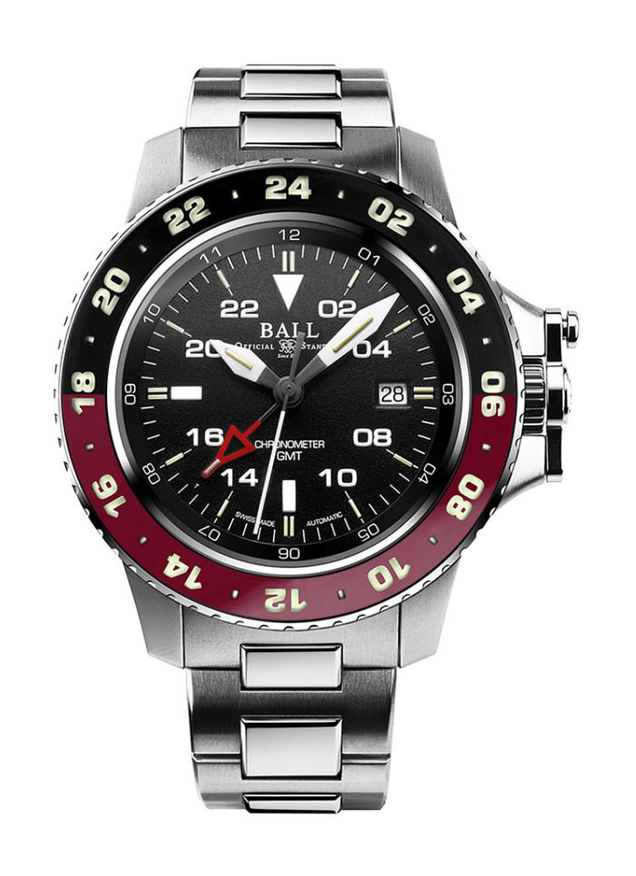 BALL Engineer Hydrocarbon AeroGMT II 42 luxury timepiece - detailed view