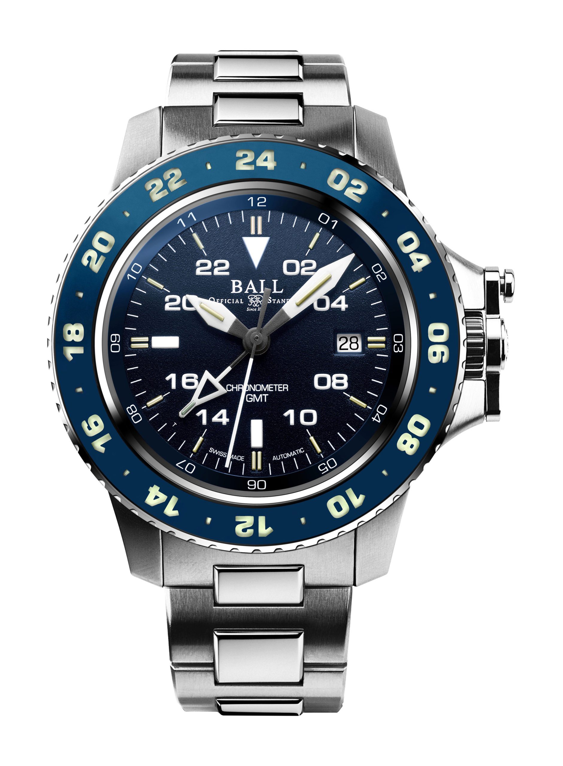 BALL Engineer Hydrocarbon AeroGMT II 42 luxury timepiece - detailed view
