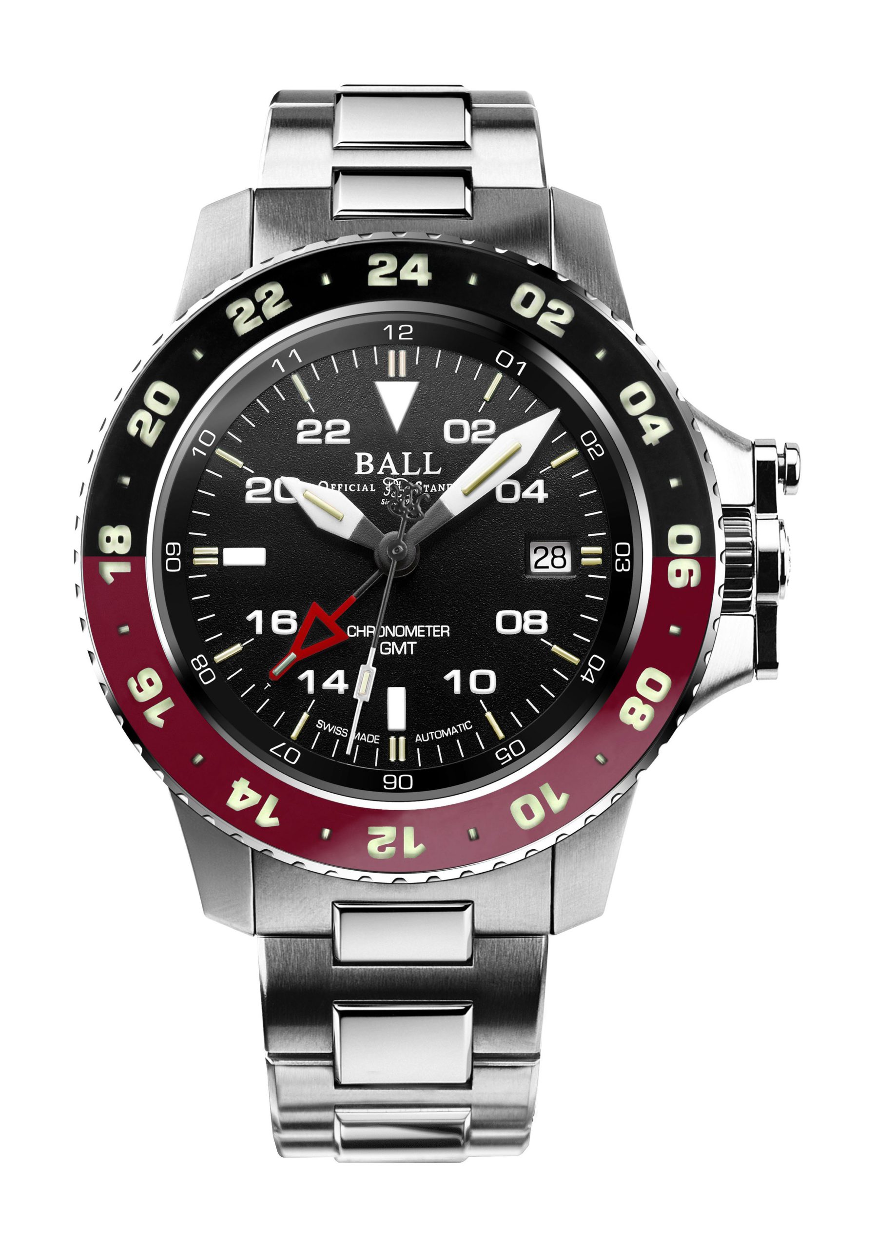 BALL Engineer Hydrocarbon AeroGMT II 42 luxury timepiece - detailed view