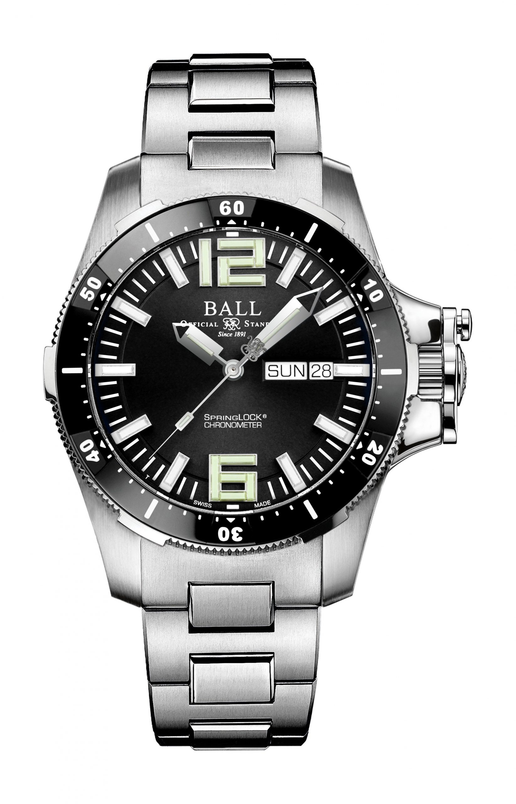 BALL Engineer Hydrocarbon Airborne II luxury timepiece - detailed view