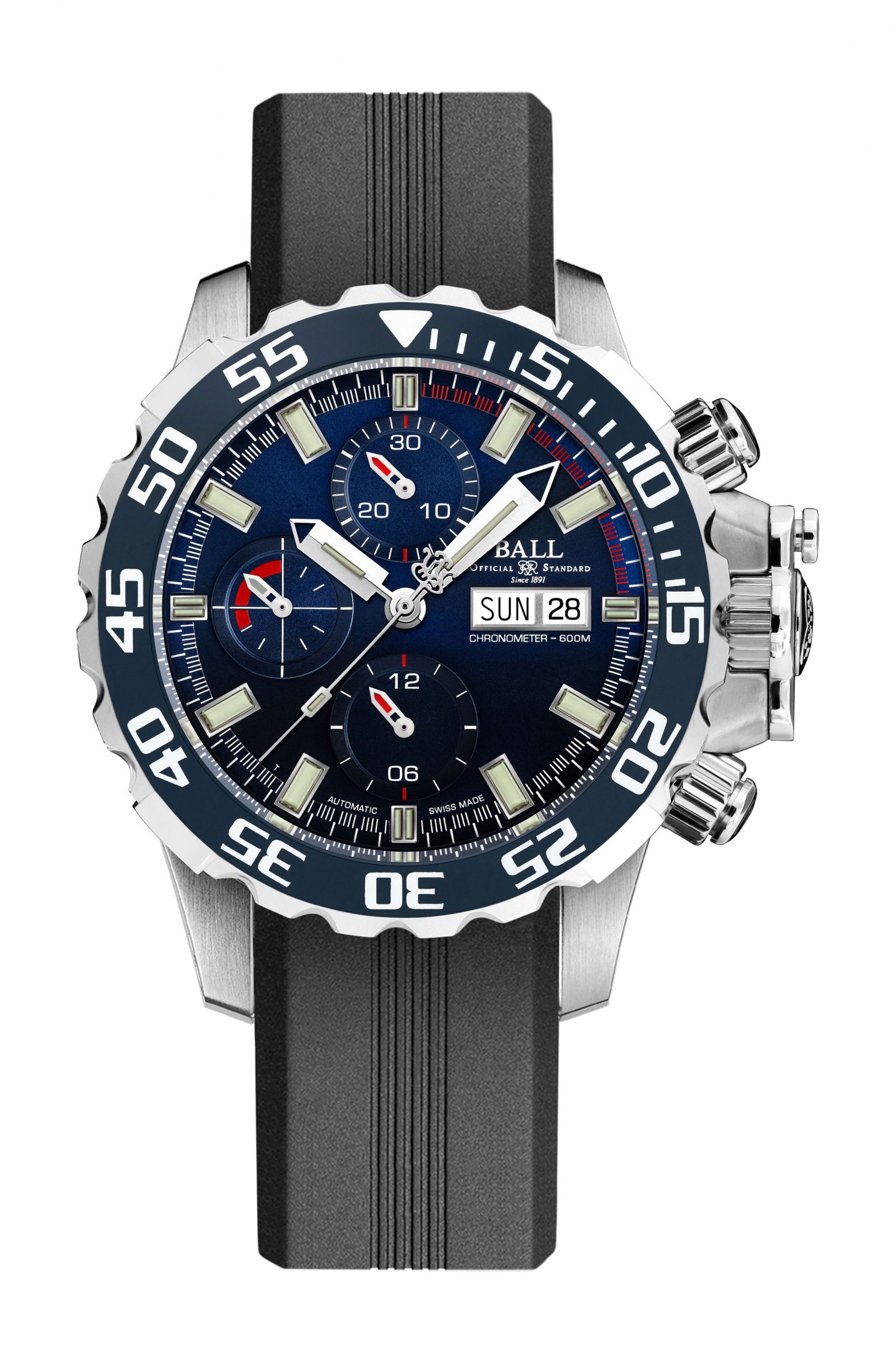 BALL Engineer Hydrocarbon NEDU luxury timepiece - detailed view