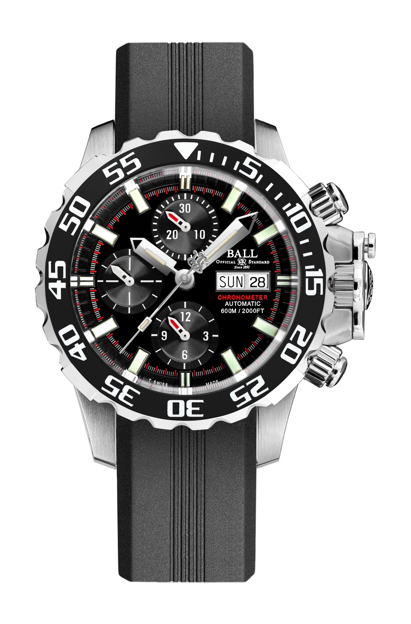 BALL Engineer Hydrocarbon NEDU luxury timepiece - detailed view