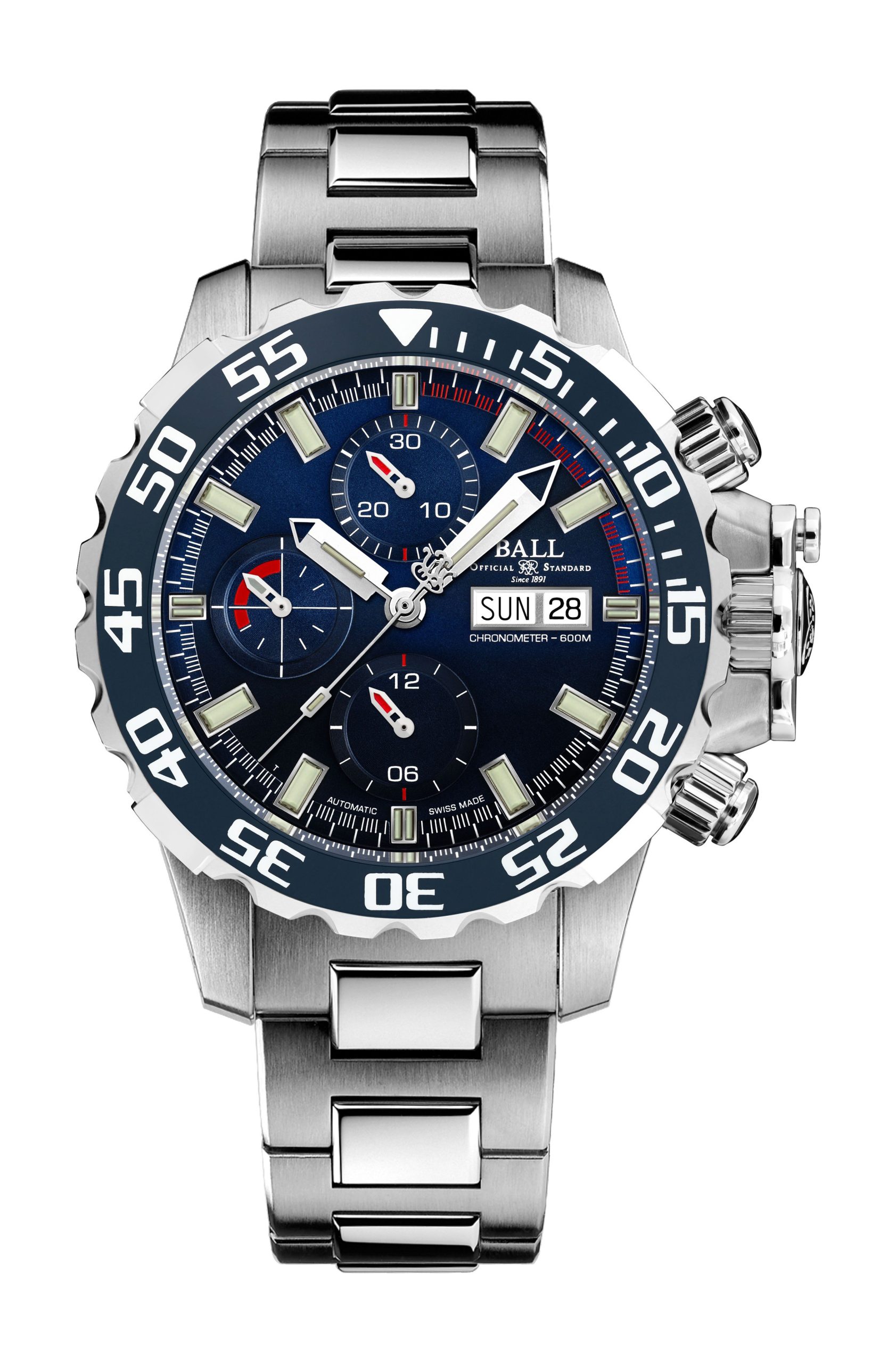 BALL Engineer Hydrocarbon NEDU luxury timepiece - detailed view