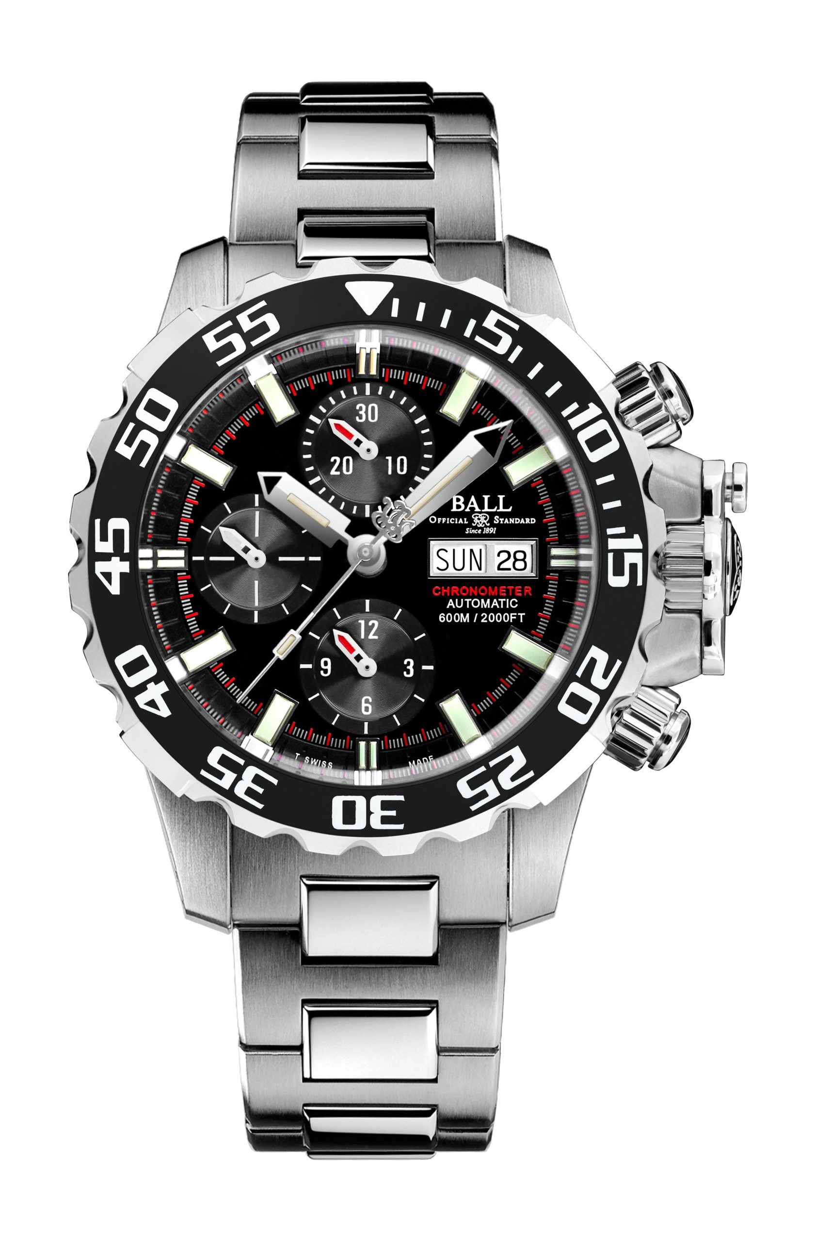 BALL Engineer Hydrocarbon NEDU luxury timepiece - detailed view
