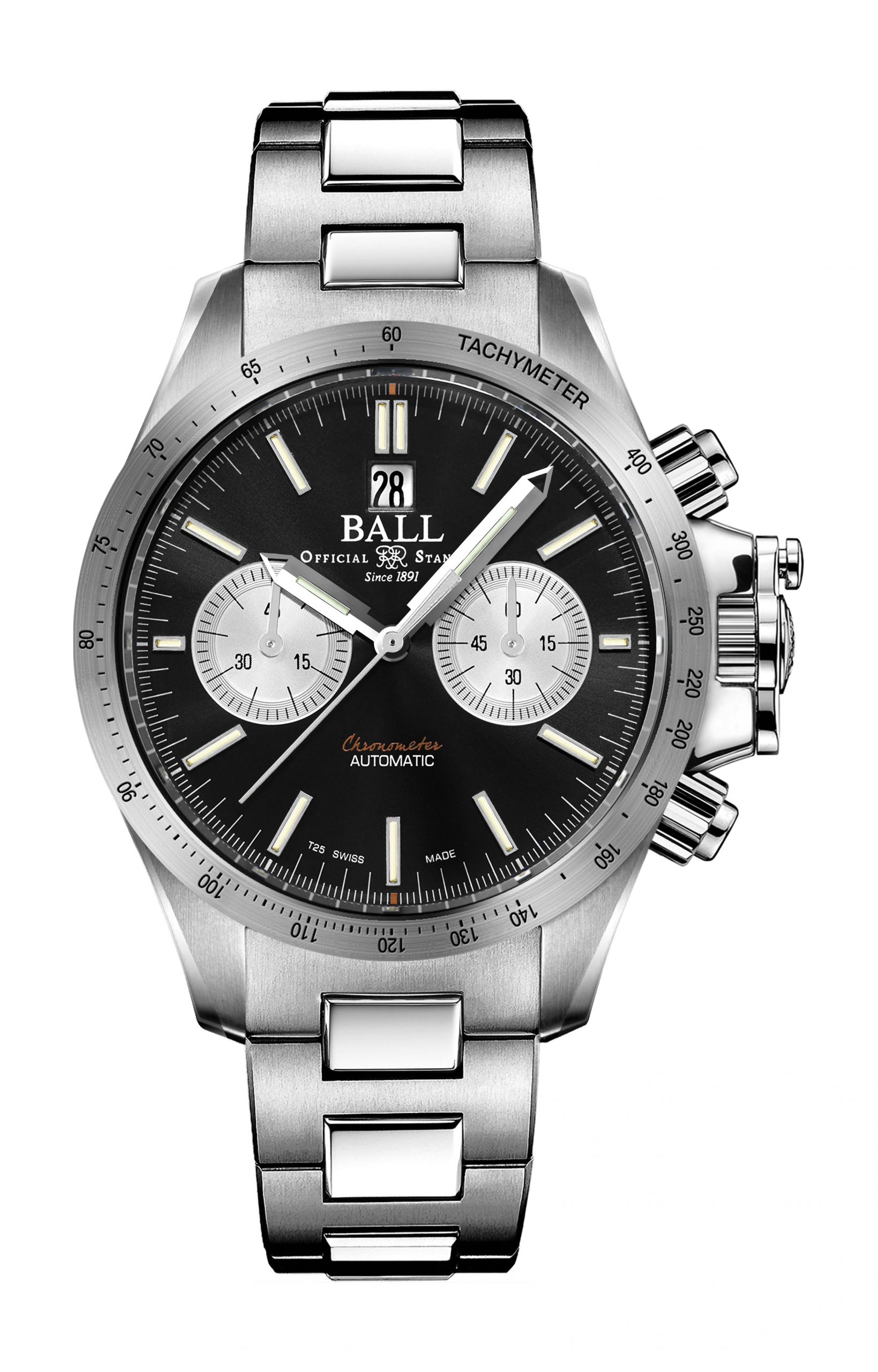 BALL Engineer Hydrocarbon Racer Chronograph luxury timepiece - detailed view