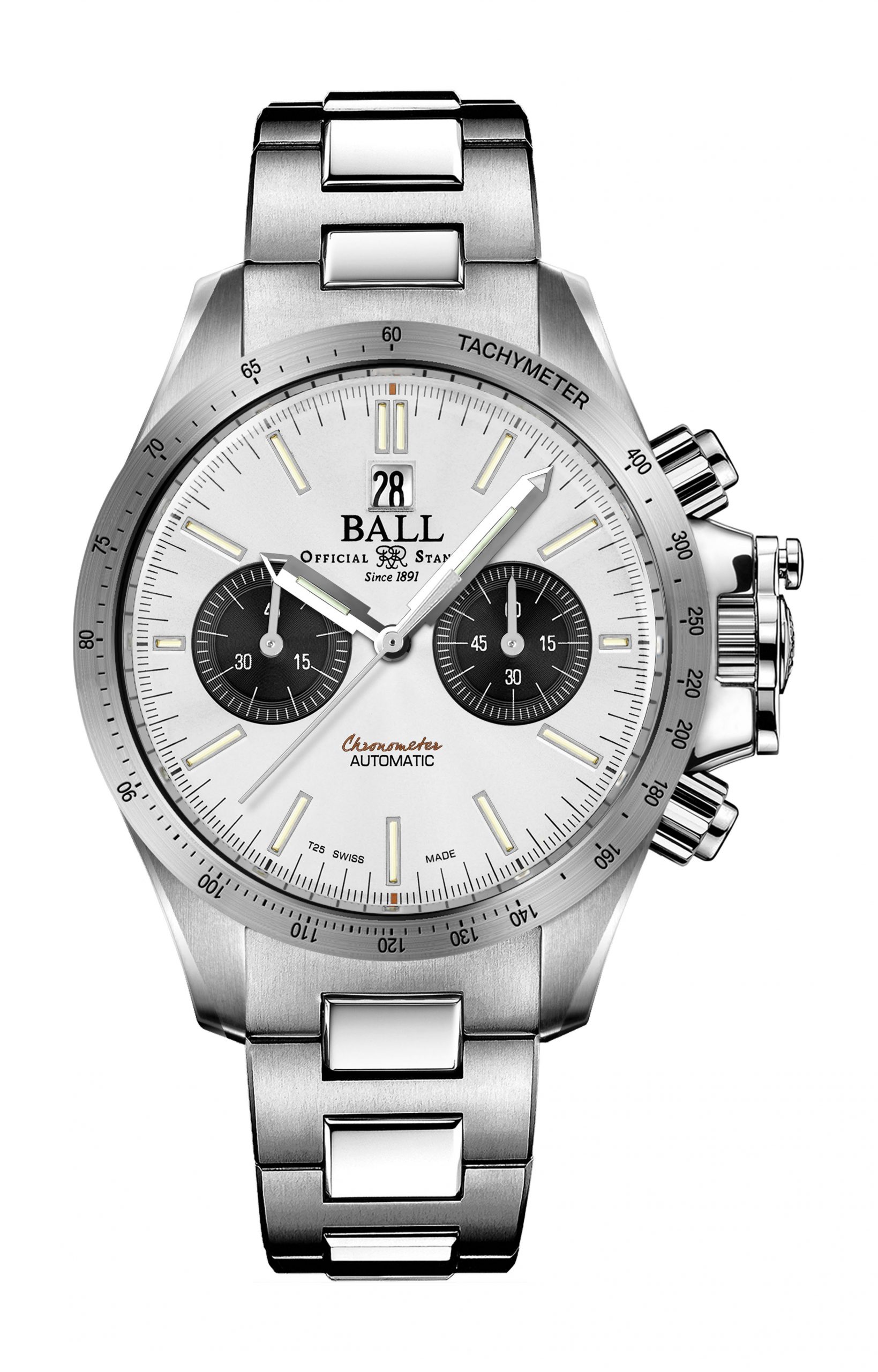 BALL Engineer Hydrocarbon Racer Chronograph luxury timepiece - detailed view