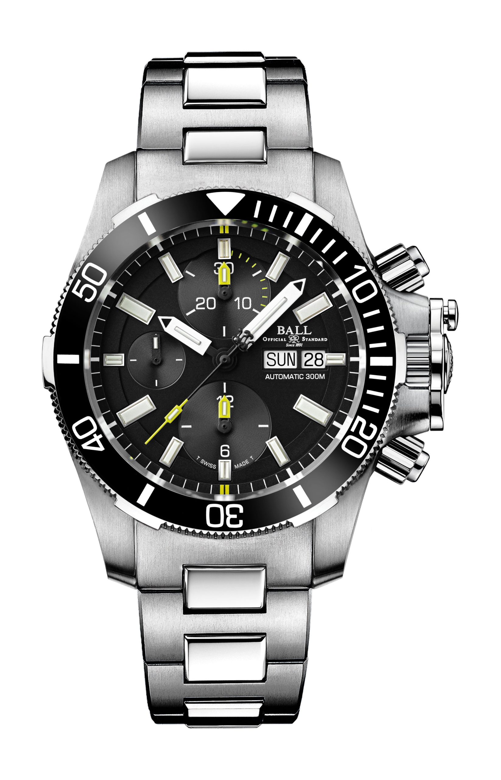 BALL Engineer Hydrocarbon Submarine Warfare Ceramic Chronograph luxury timepiece - detailed view