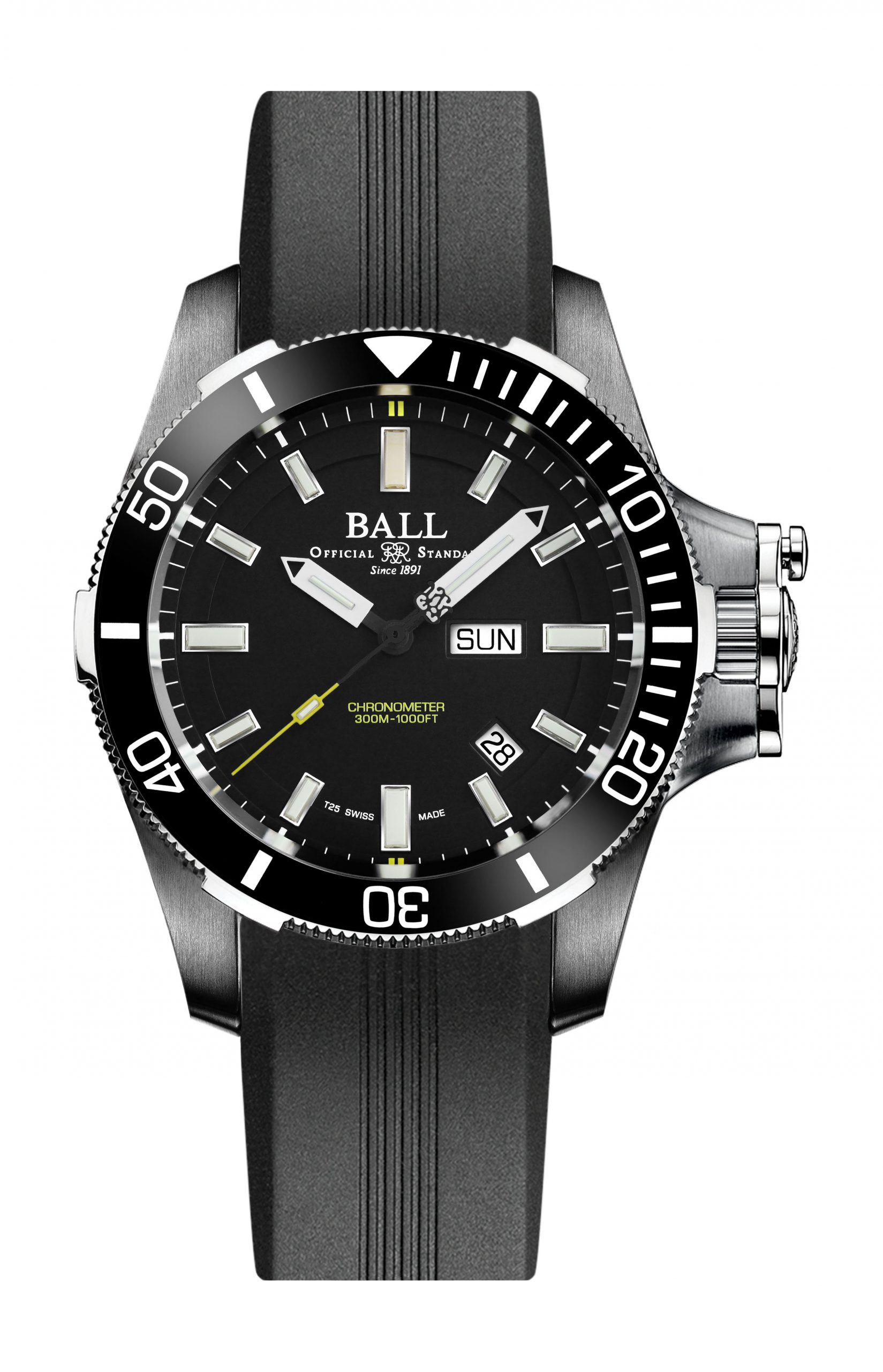 BALL Engineer Hydrocarbon Submarine Warfare Ceramic luxury timepiece - detailed view