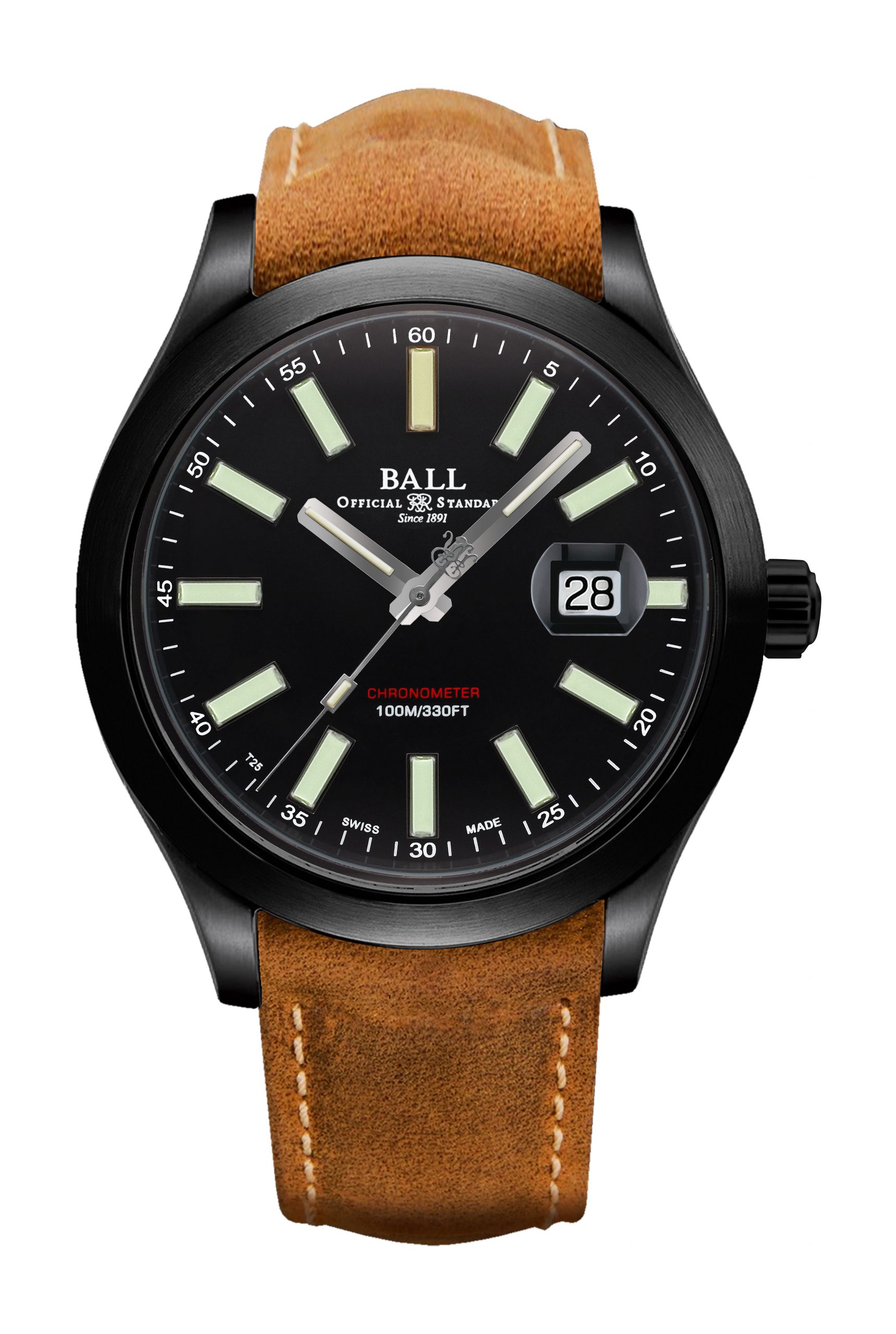 BALL Engineer II Green Berets luxury timepiece - detailed view