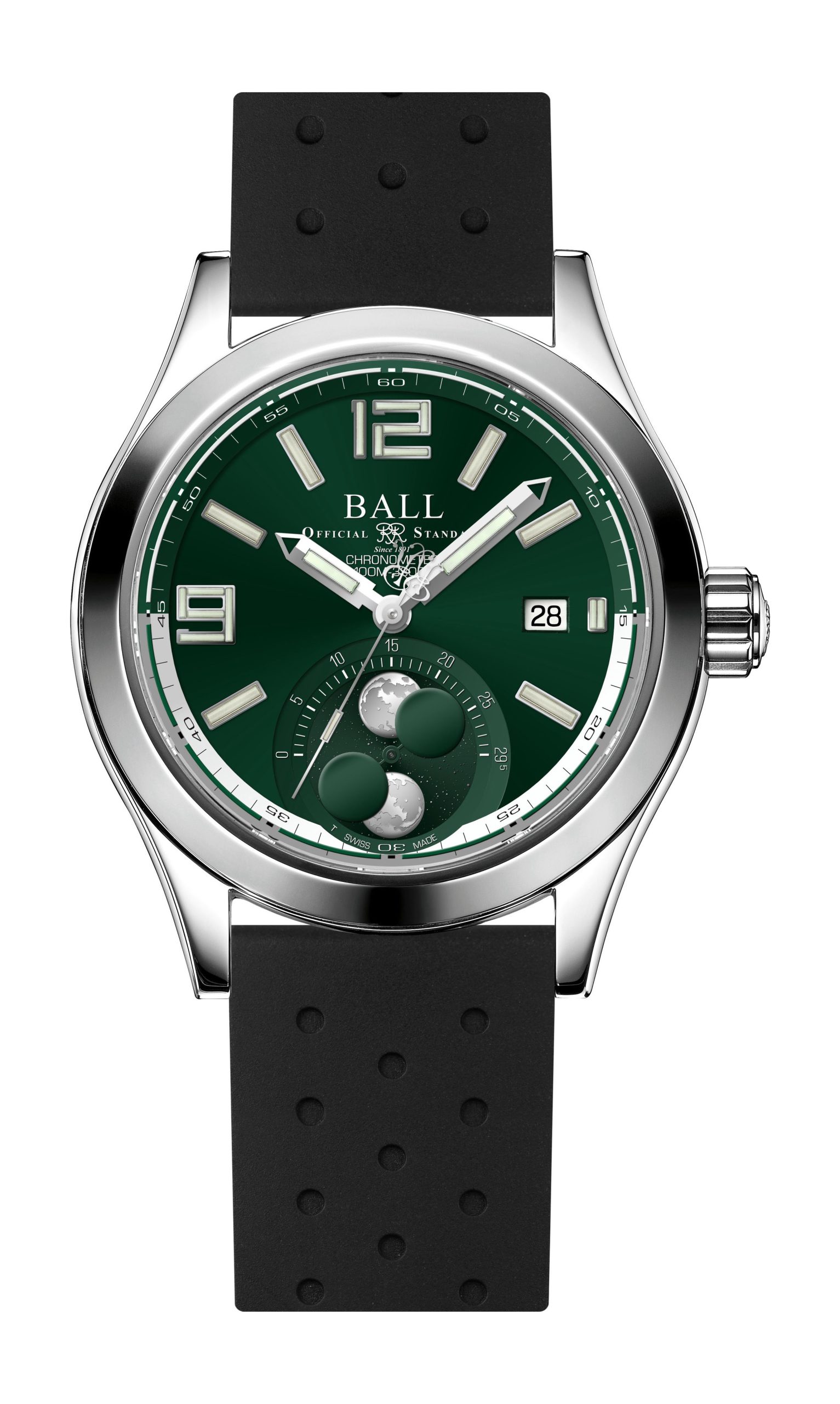 BALL Engineer II Moon Phase Chronometer 41 luxury timepiece - detailed view