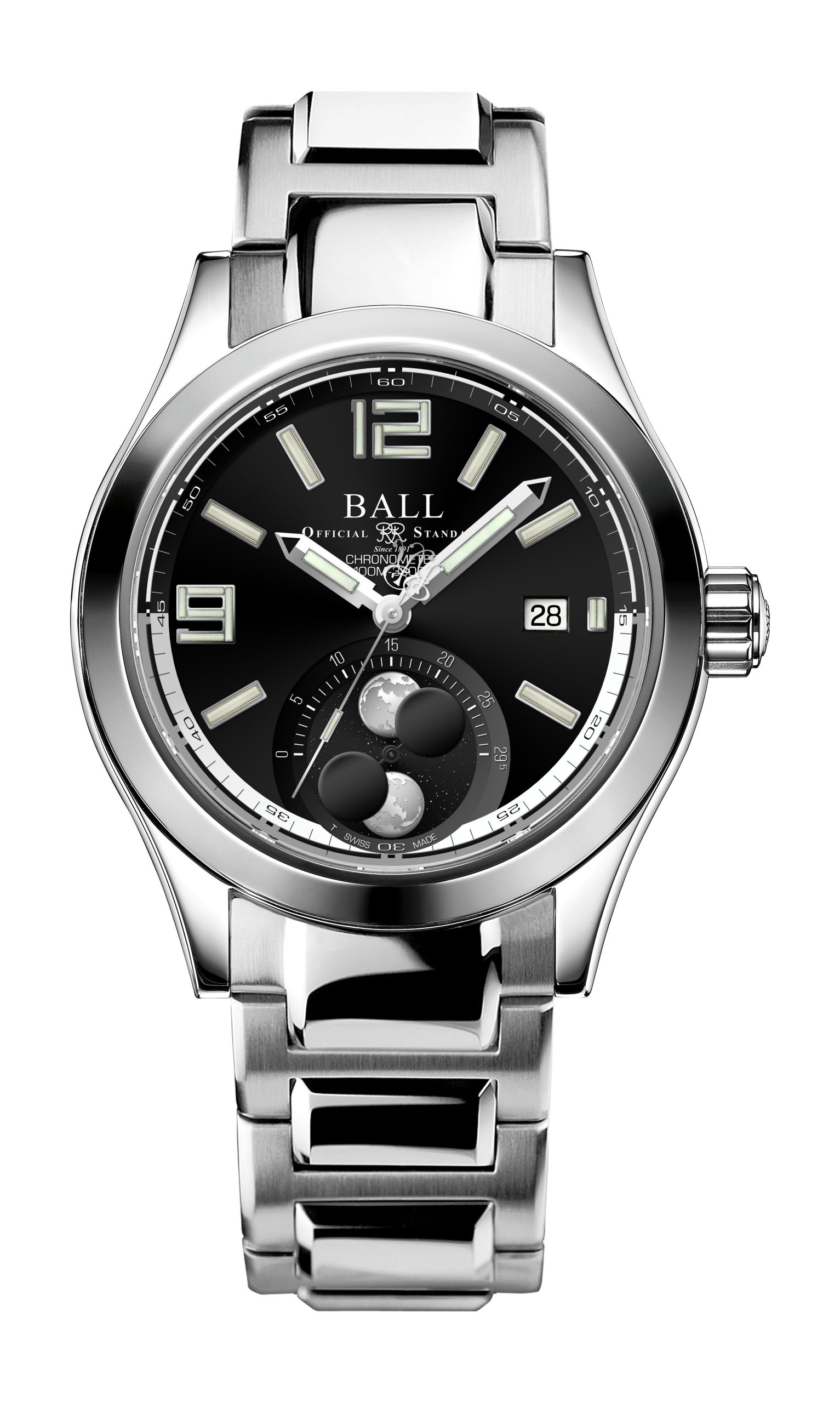 BALL Engineer II Moon Phase Chronometer 41 luxury timepiece - detailed view