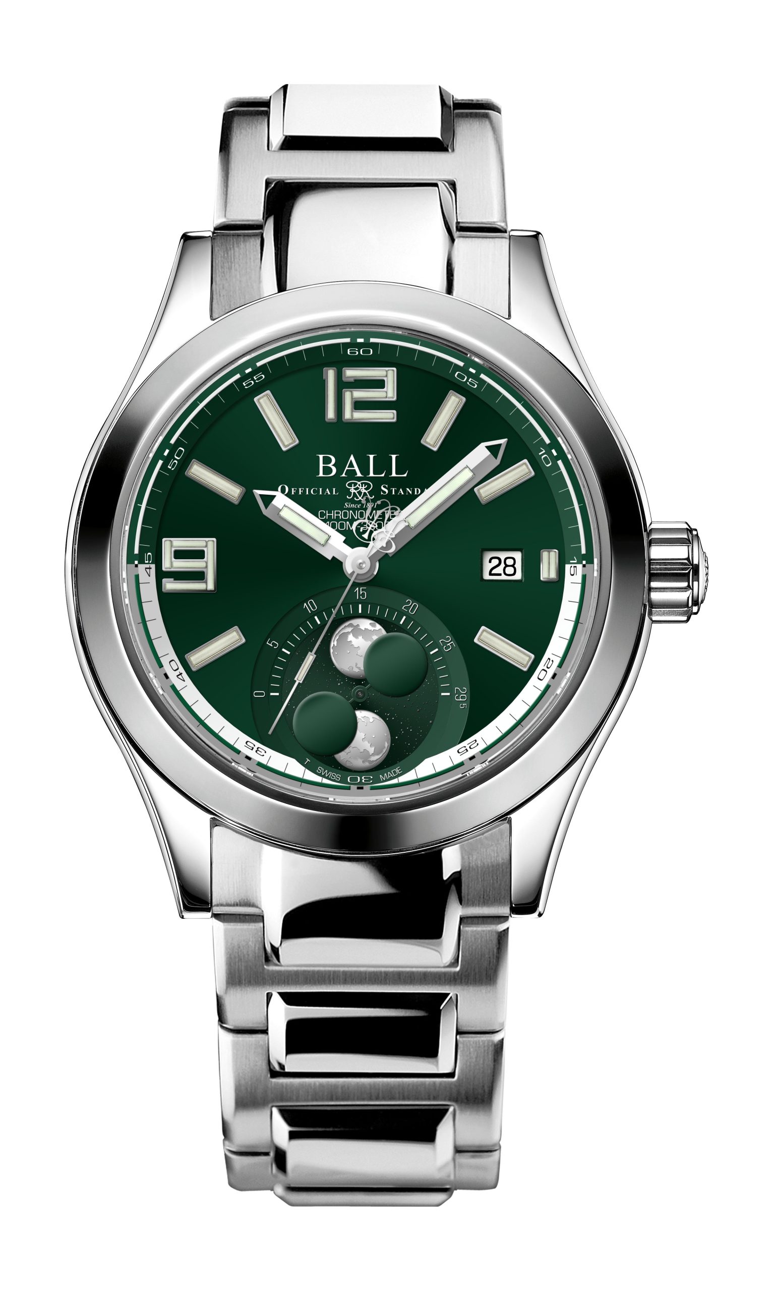 BALL Engineer II Moon Phase Chronometer 41 luxury timepiece - detailed view