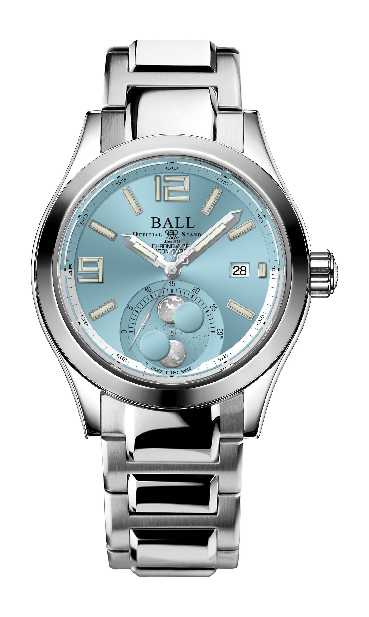 BALL Engineer II Moon Phase Chronometer 41 luxury timepiece - detailed view