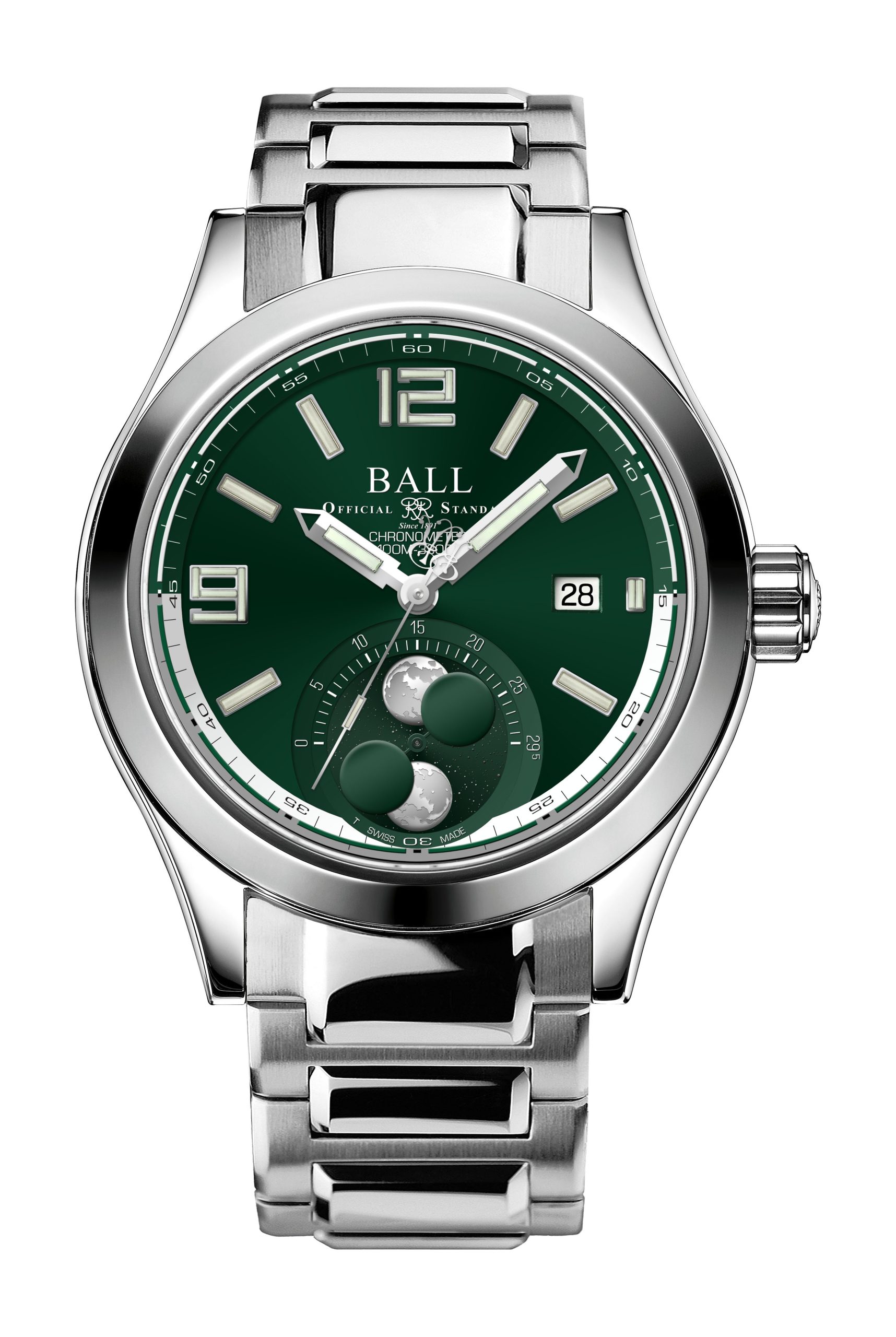 BALL Engineer II Moon Phase Chronometer 43 luxury timepiece - detailed view