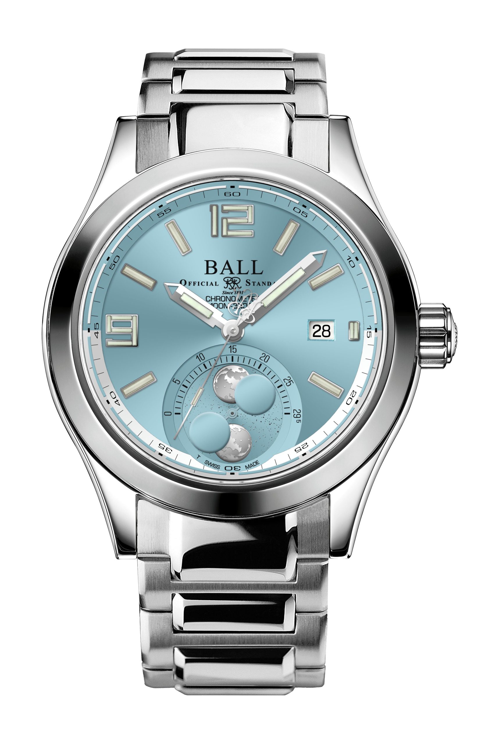 BALL Engineer II Moon Phase Chronometer 43 luxury timepiece - detailed view
