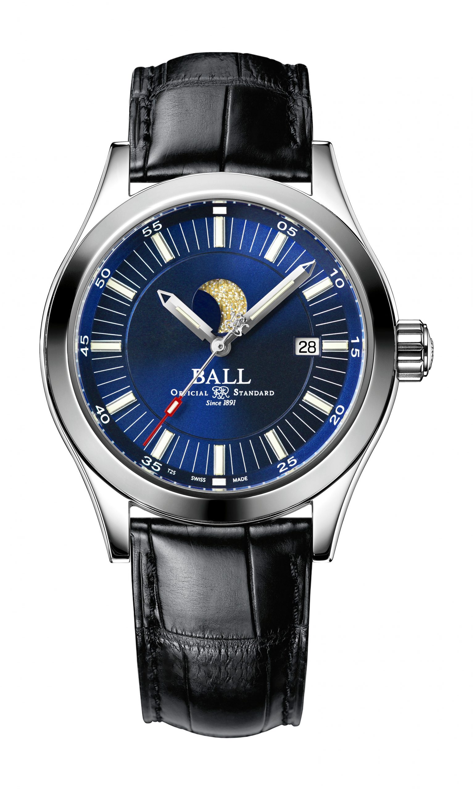 BALL Engineer II Moon Phase luxury timepiece - detailed view