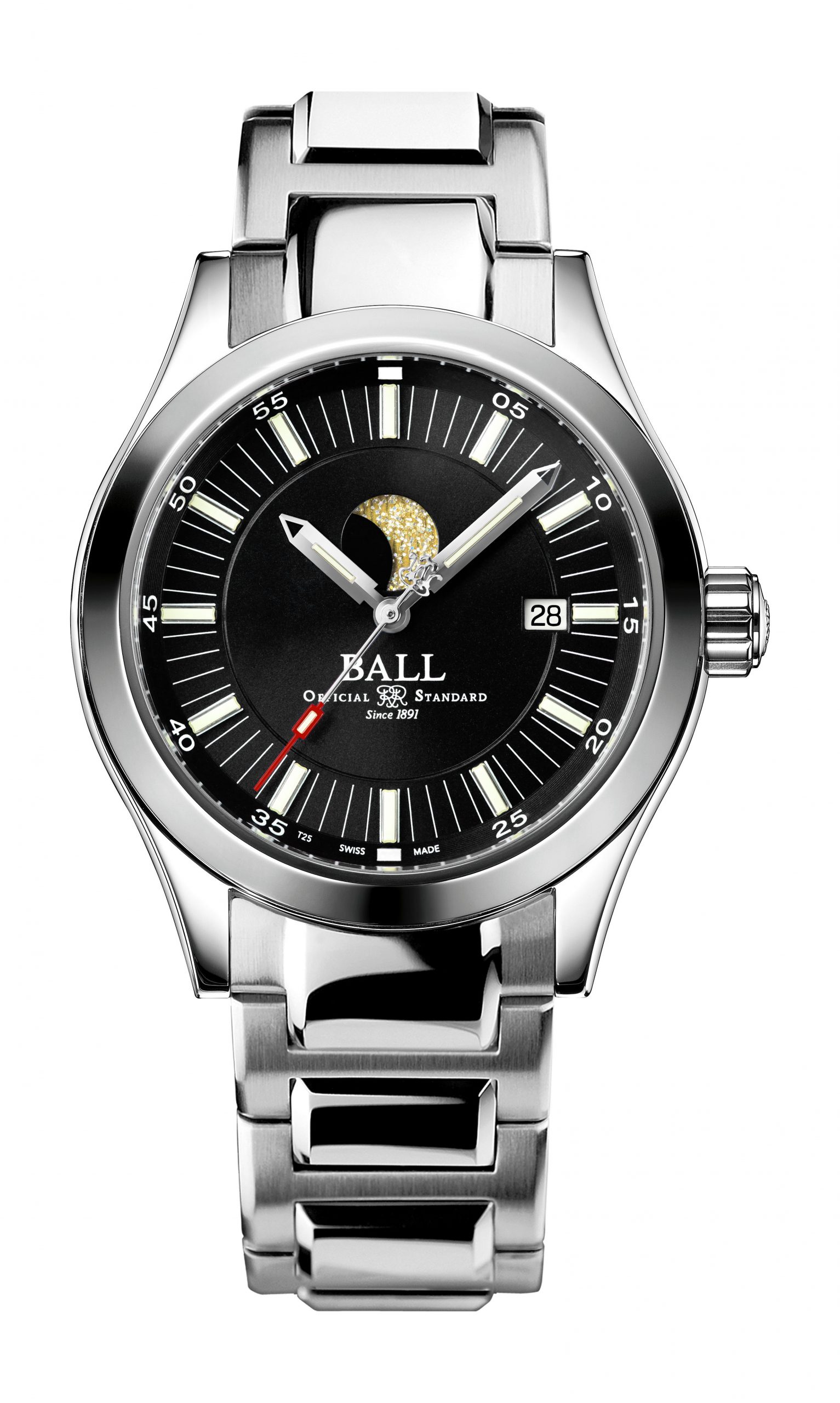 BALL Engineer II Moon Phase luxury timepiece - detailed view