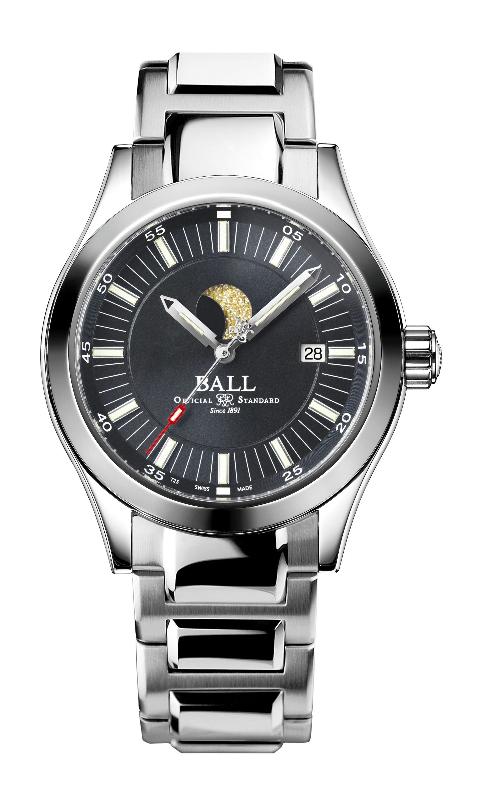 BALL Engineer II Moon Phase luxury timepiece - detailed view