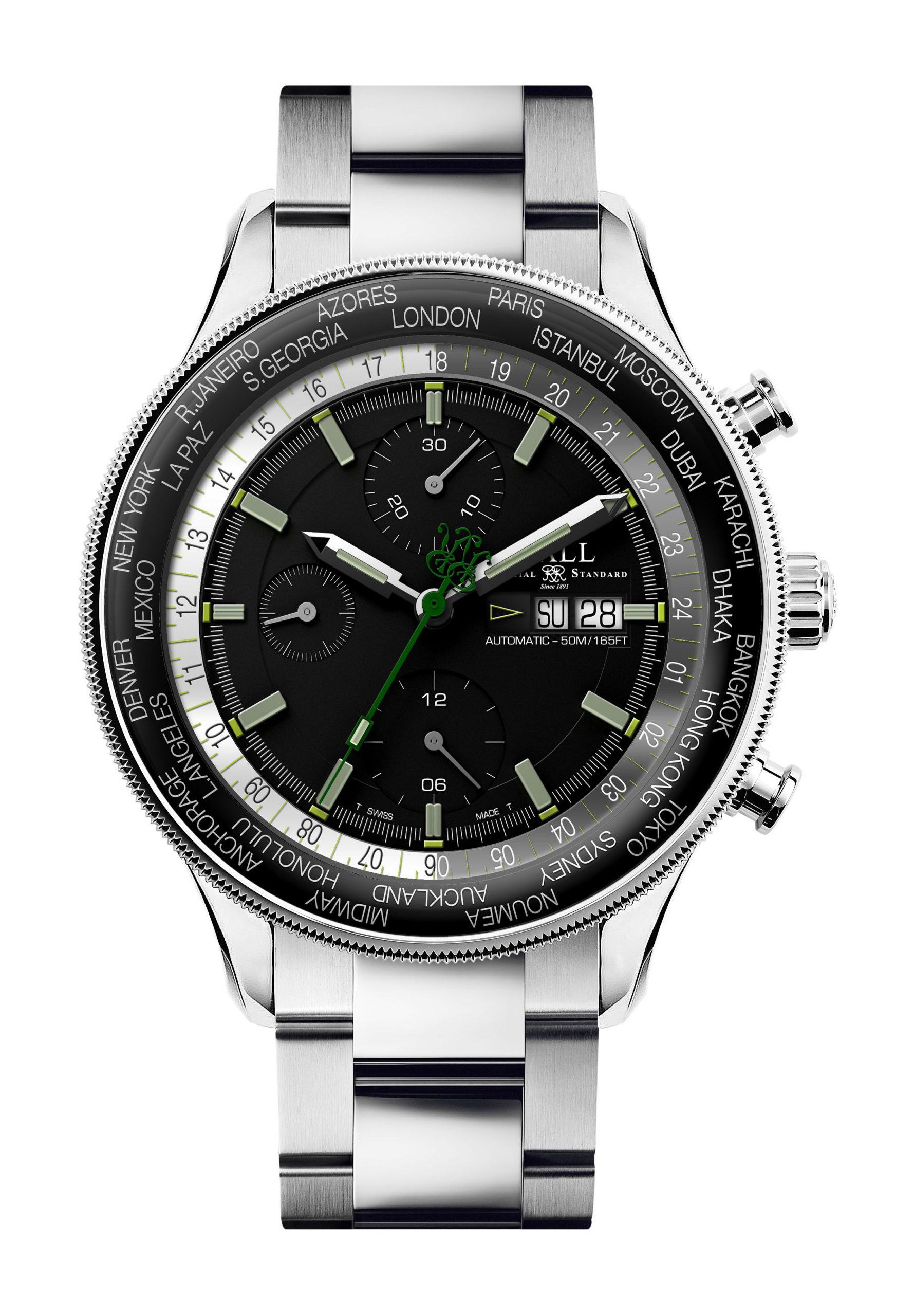 BALL Engineer II Navigator World Time Chronograph luxury timepiece - detailed view