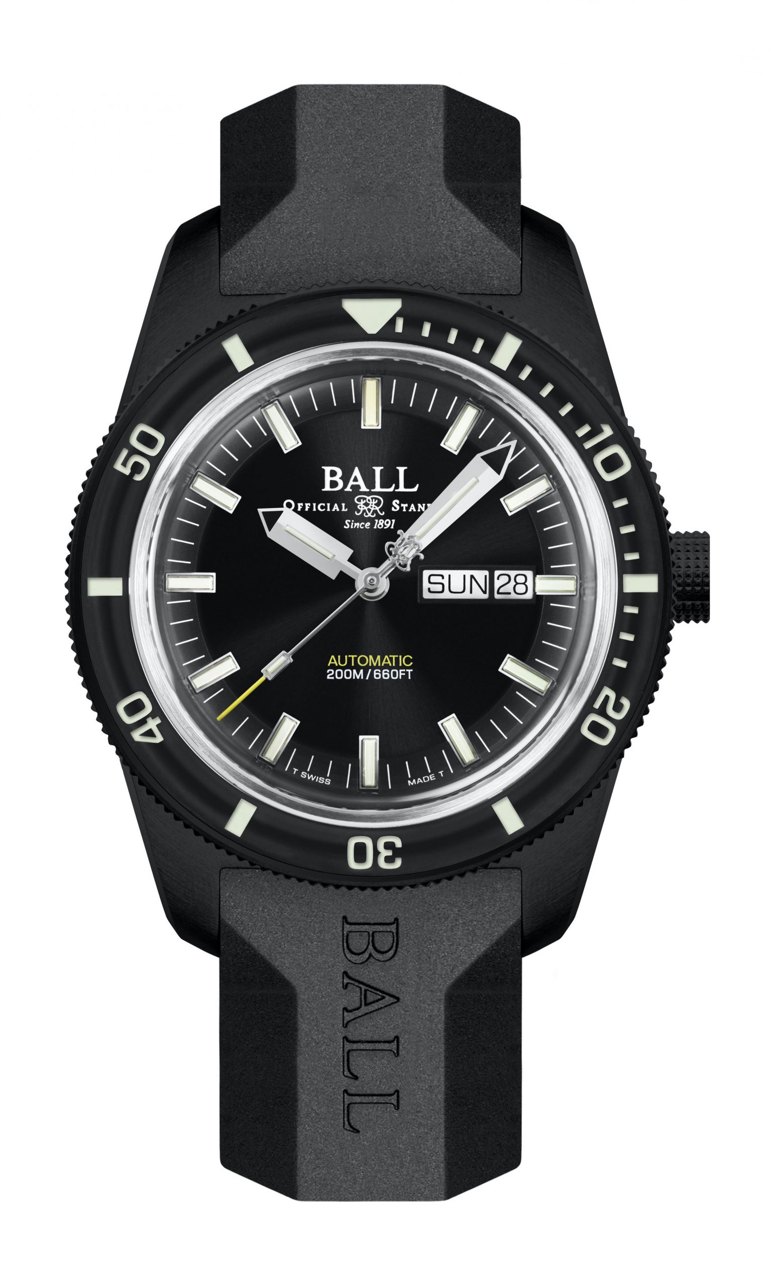 BALL Engineer II Skindiver Heritage Automatic luxury timepiece - detailed view