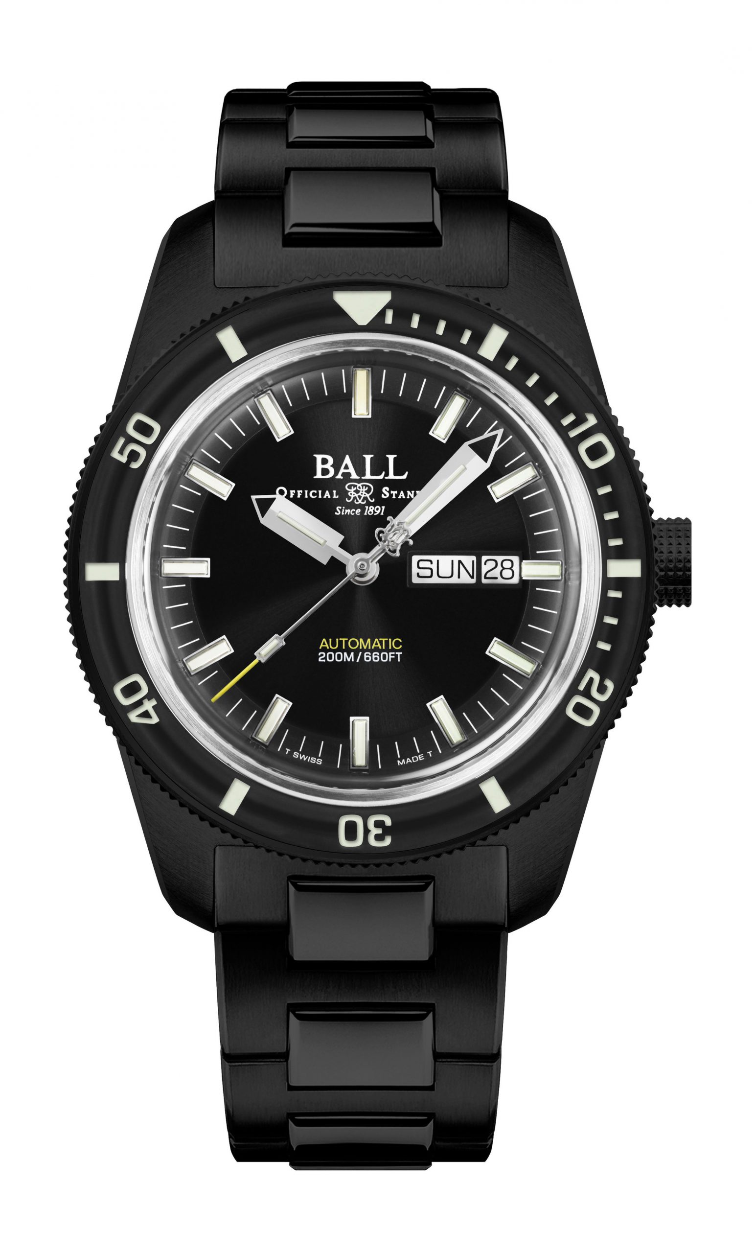 BALL Engineer II Skindiver Heritage Automatic luxury timepiece - detailed view