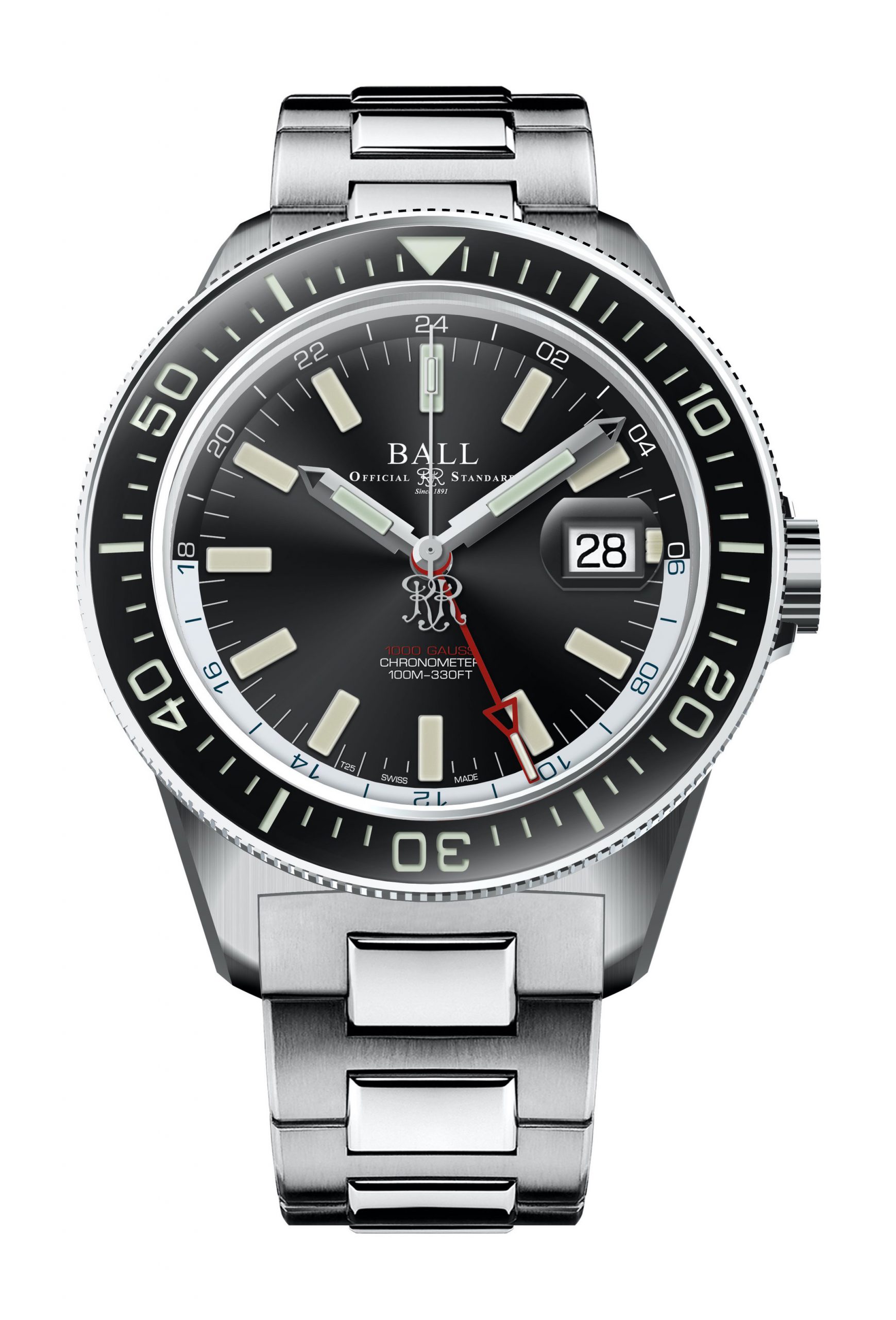 BALL Engineer III Hurricane Hunters luxury timepiece - detailed view