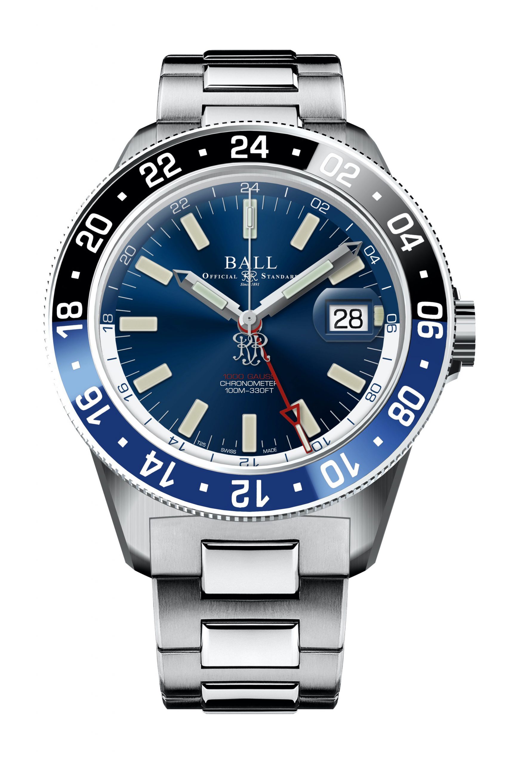 BALL Engineer III Jet-Set GMT luxury timepiece - detailed view