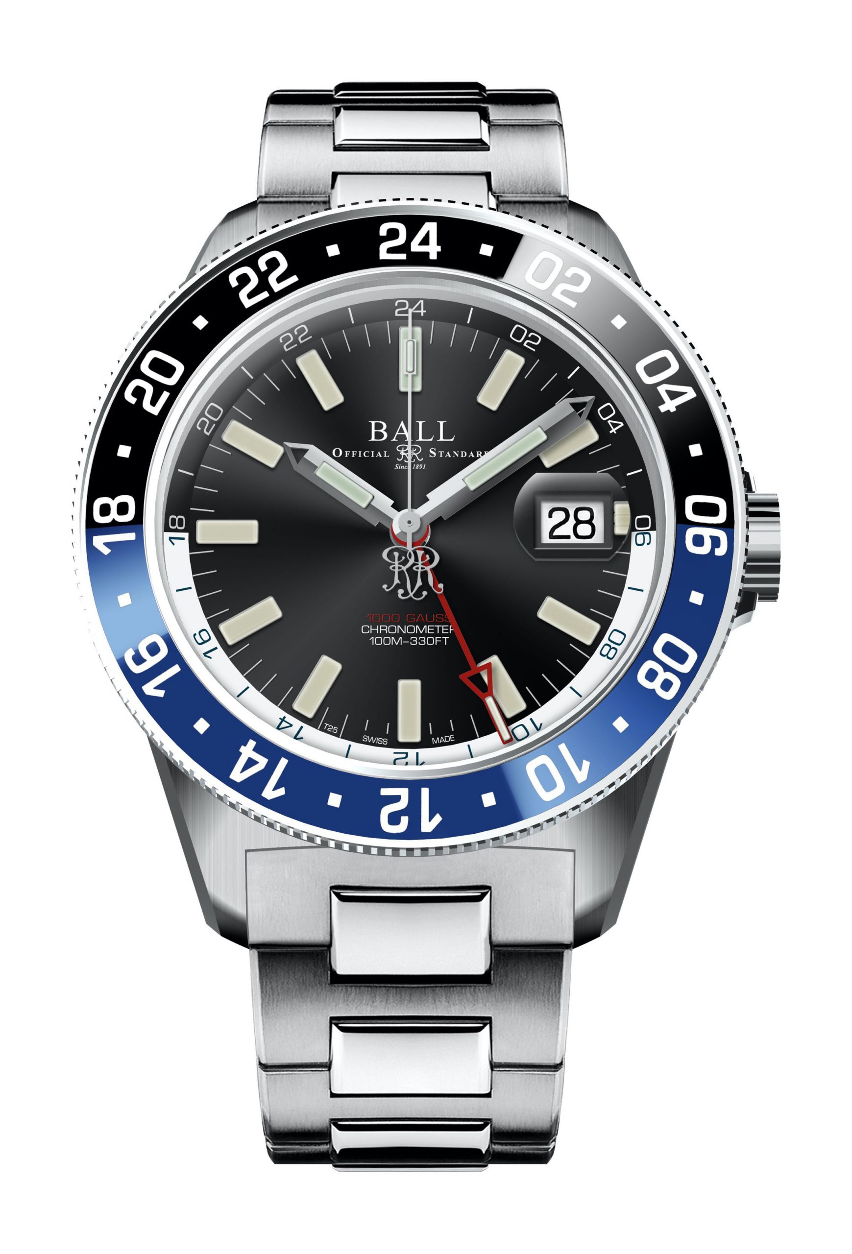 BALL Engineer III Jet-Set GMT luxury timepiece - detailed view