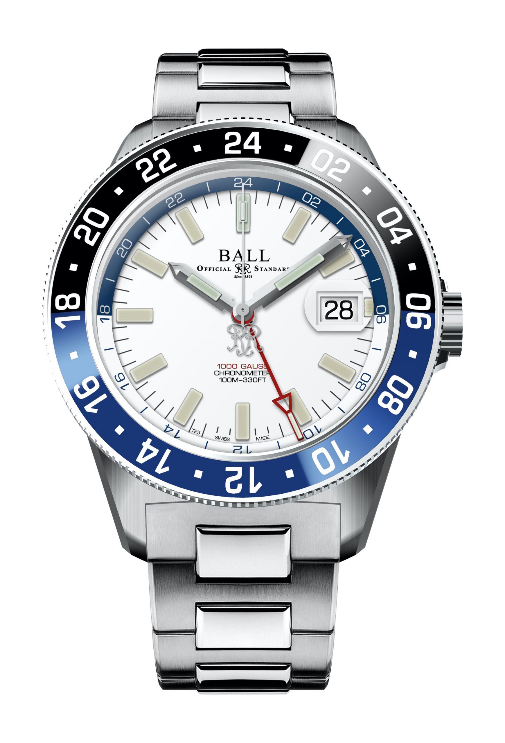 BALL Engineer III Jet-Set GMT luxury timepiece - detailed view