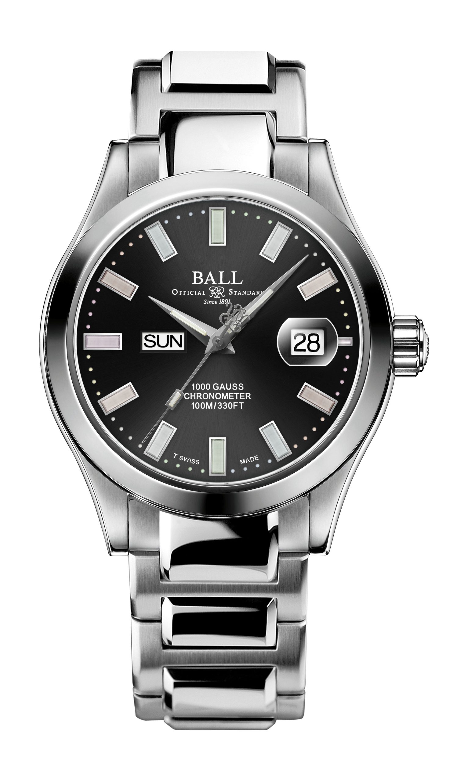 BALL Engineer III Marvelight Chronometer Day-Date luxury timepiece - detailed view
