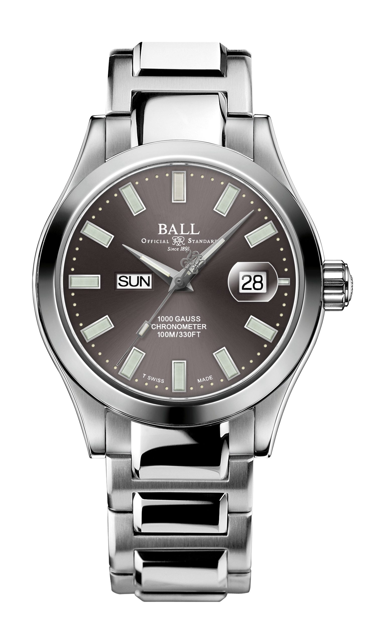 BALL Engineer III Marvelight Chronometer Day-Date luxury timepiece - detailed view
