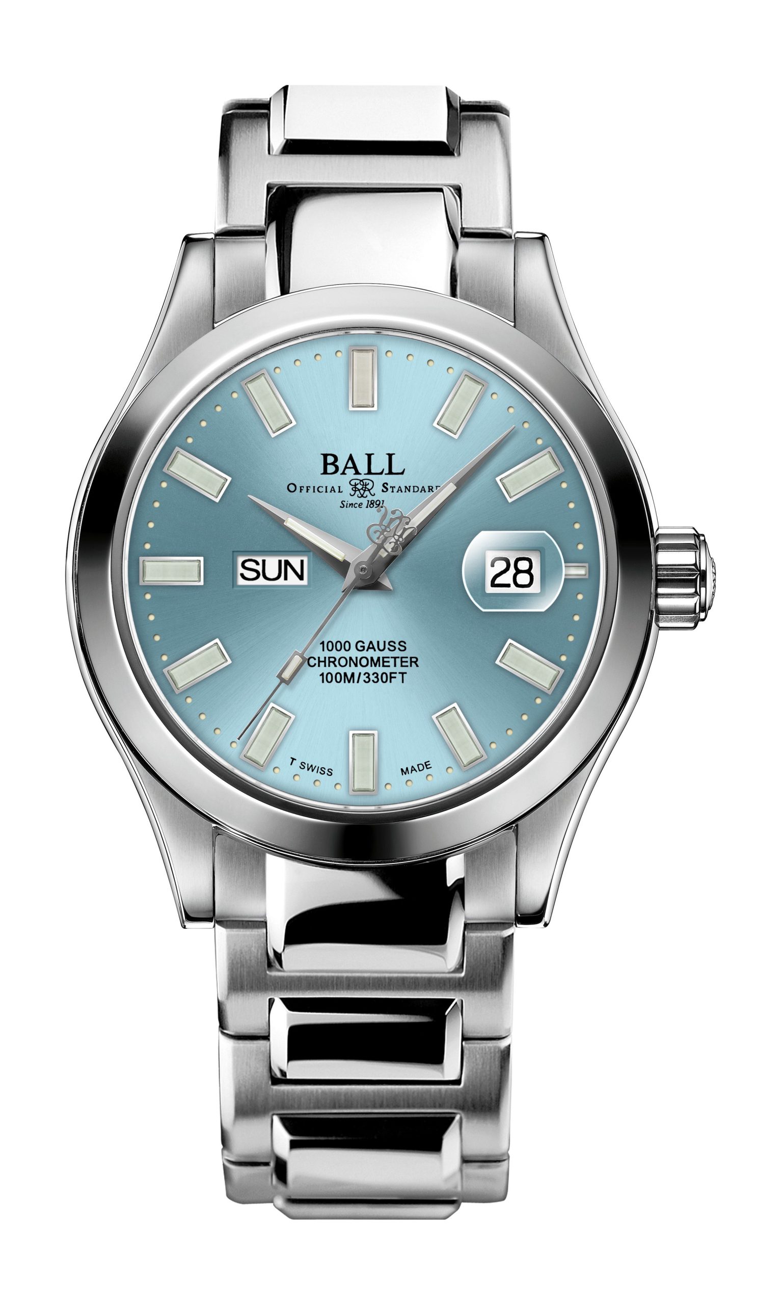 BALL Engineer III Marvelight Chronometer Day-Date luxury timepiece - detailed view
