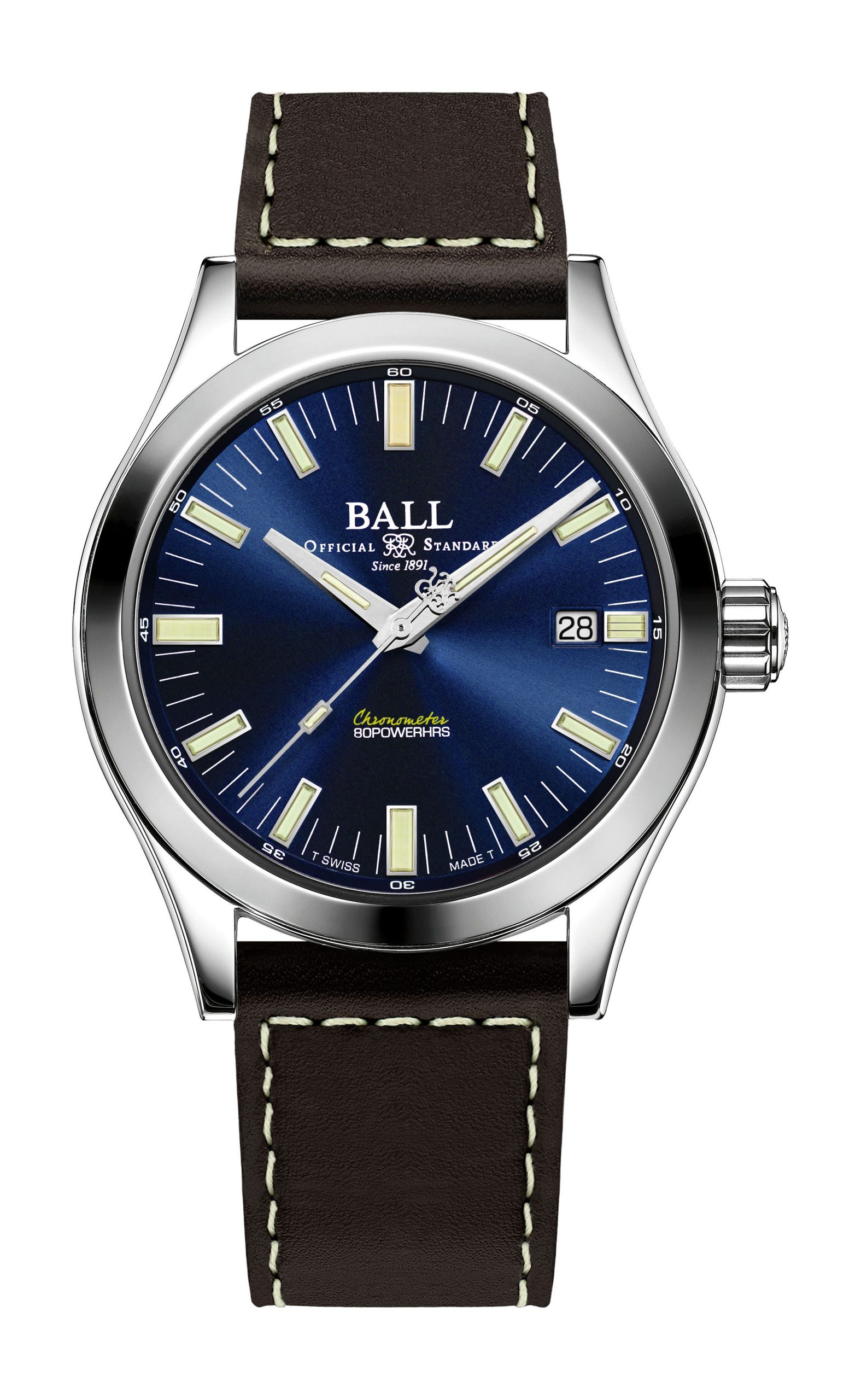 BALL Engineer M Marvelight luxury timepiece - detailed view