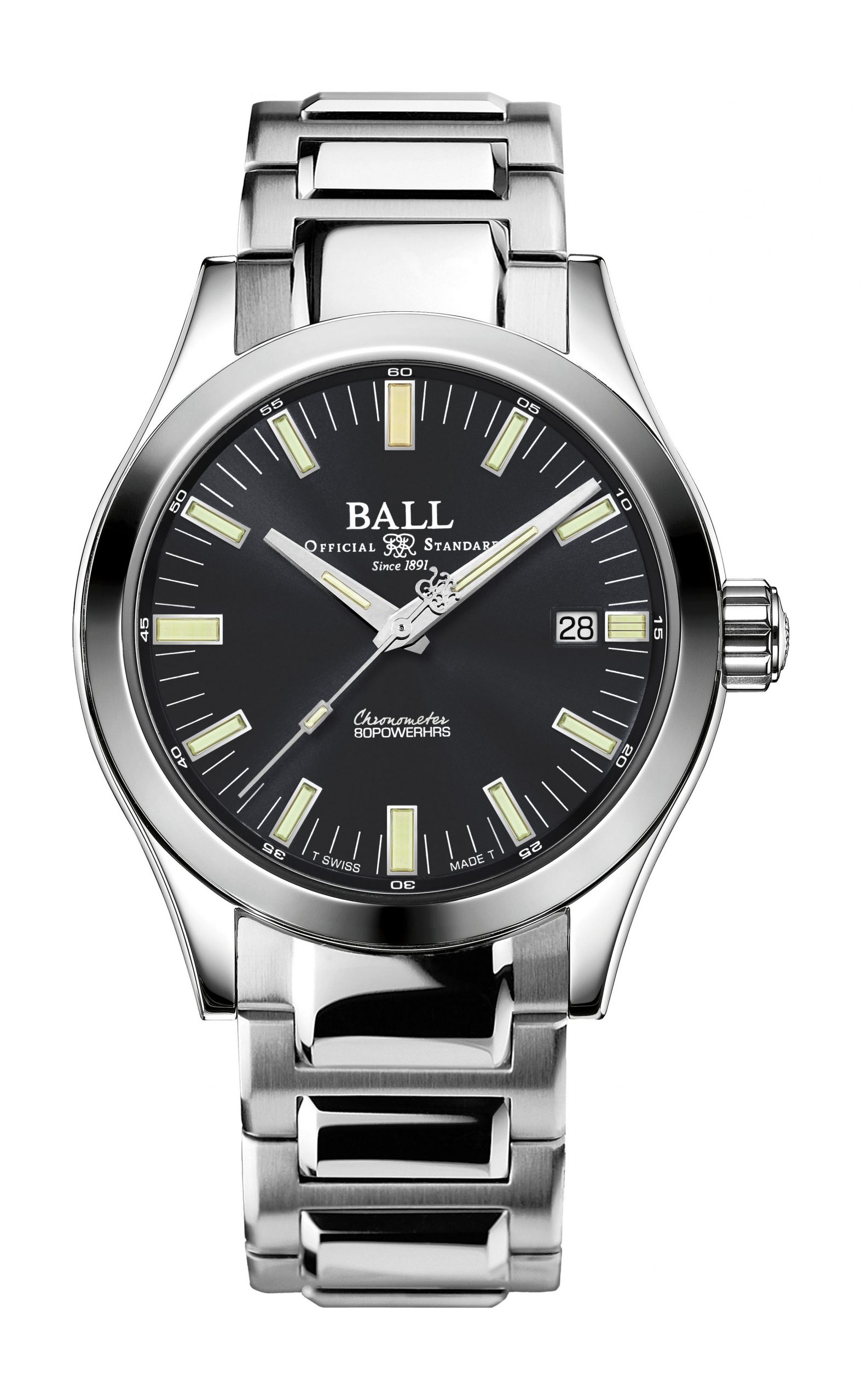 BALL Engineer M Marvelight luxury timepiece - detailed view