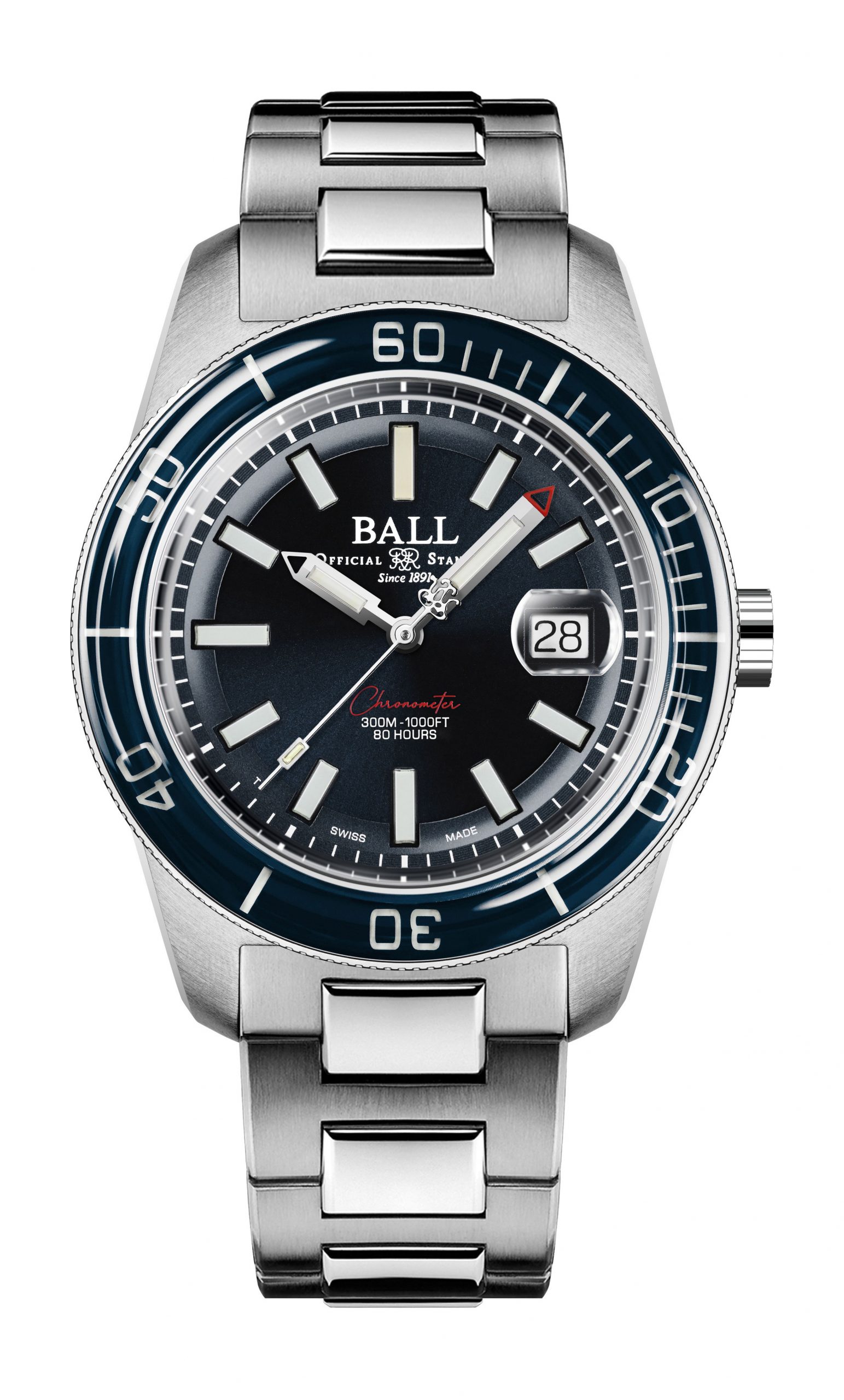 BALL Engineer M Skindiver III Beyond luxury timepiece - detailed view