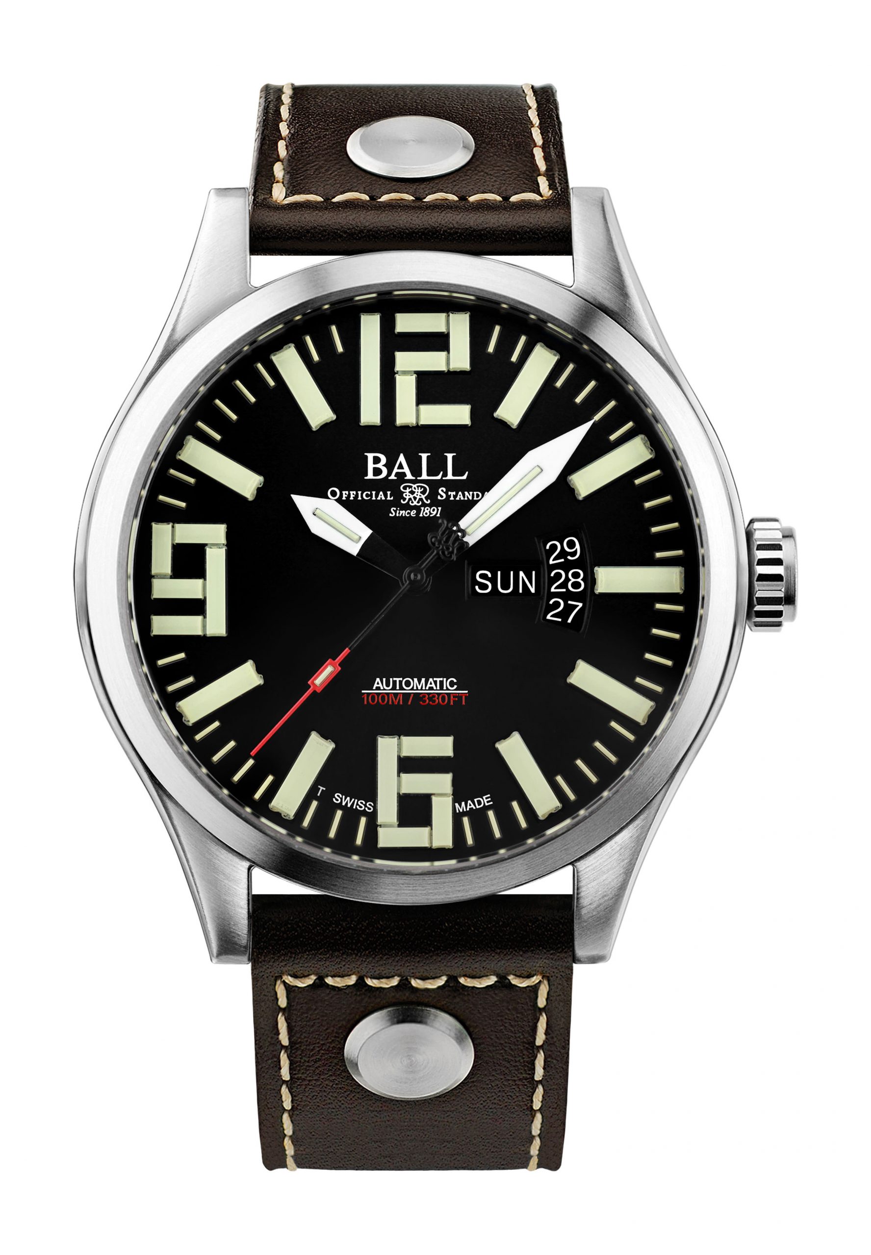 BALL Engineer Master II Aviator luxury timepiece - detailed view