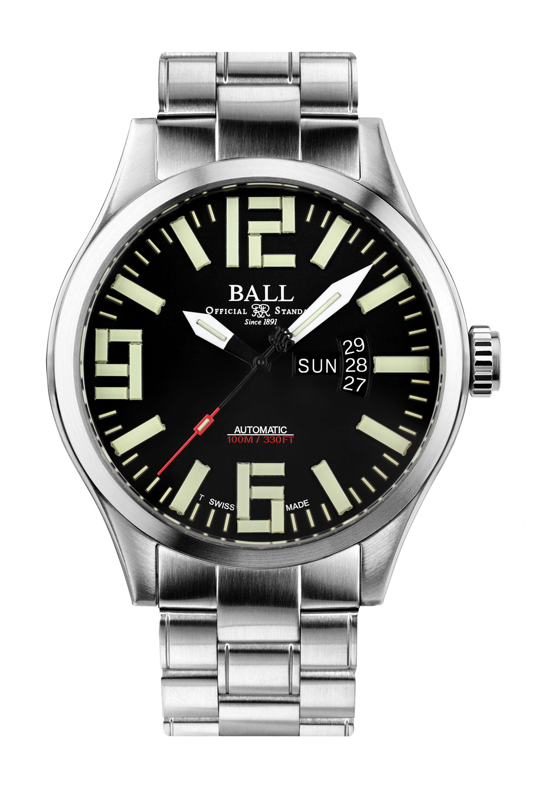 BALL Engineer Master II Aviator luxury timepiece - detailed view