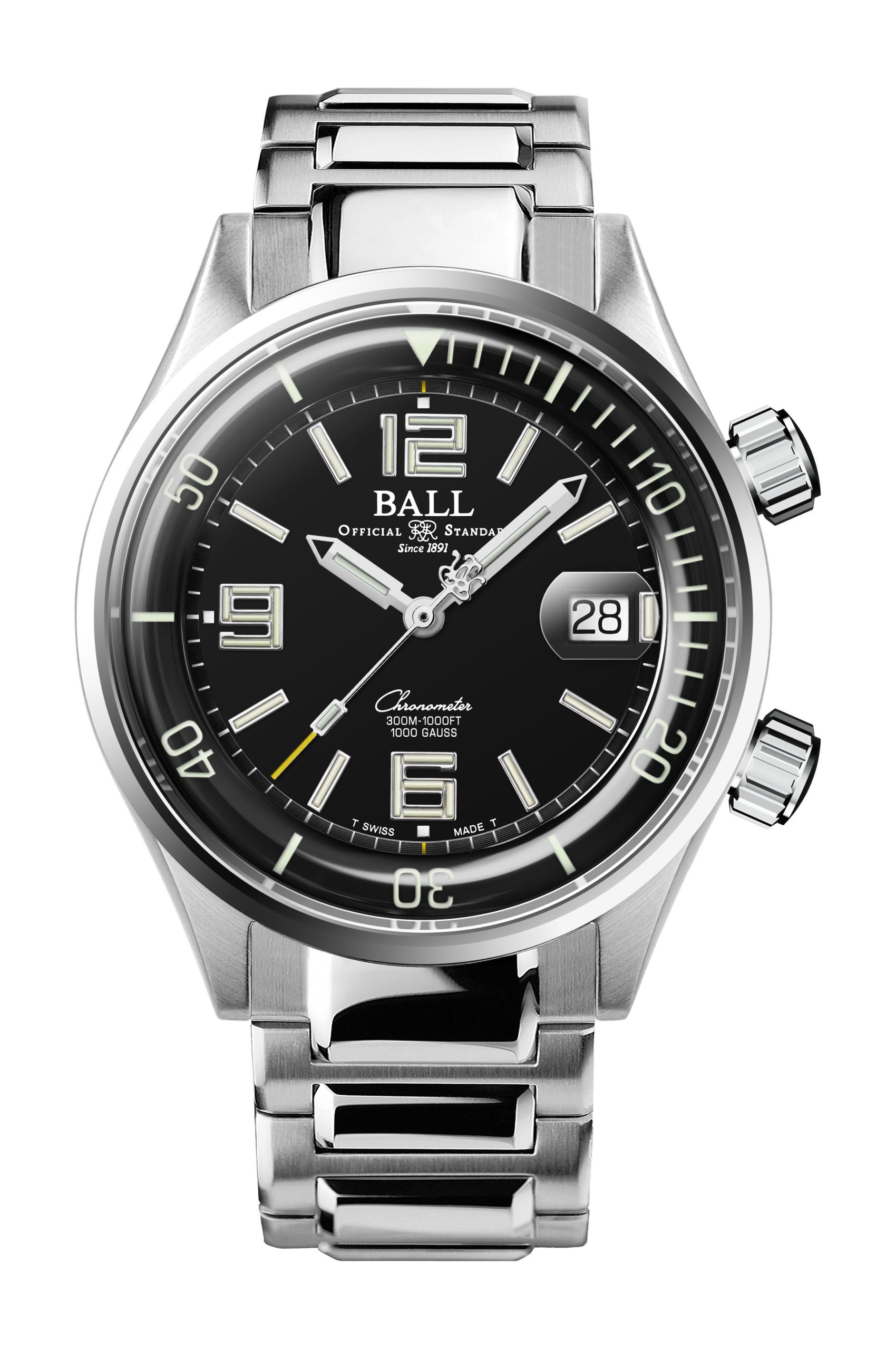 BALL Engineer Master II Ballistic Diver COSC luxury timepiece - detailed view