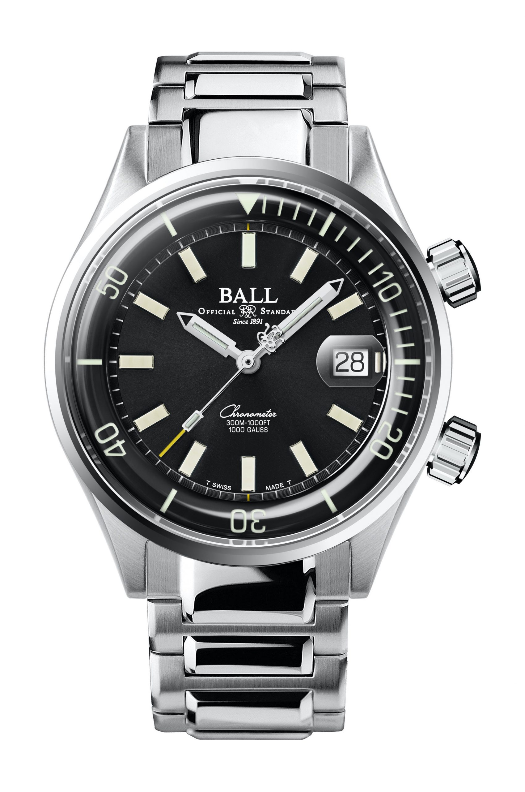 BALL Engineer Master II Diver Chronometer luxury timepiece - detailed view