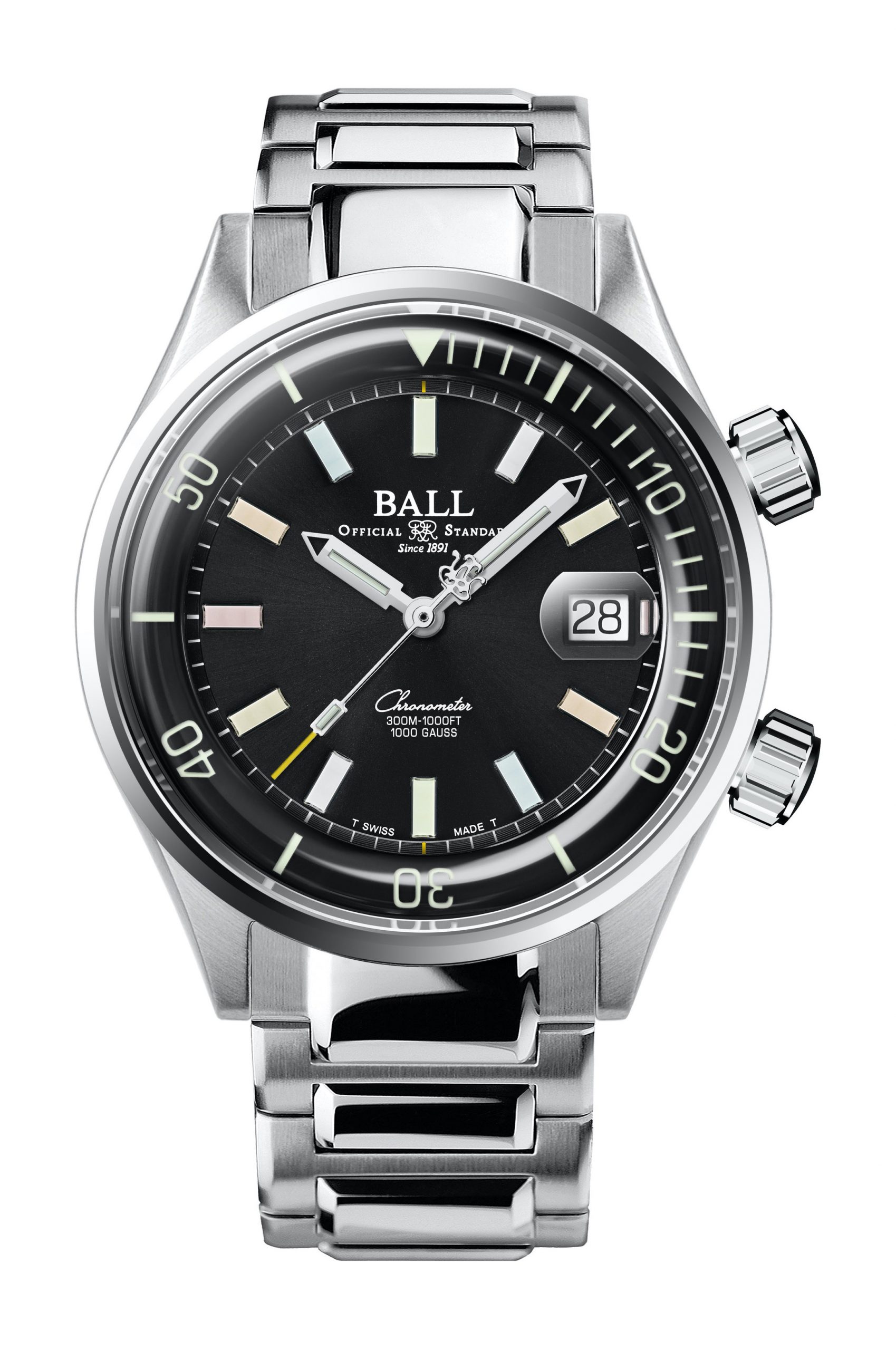 BALL Engineer Master II Diver Chronometer luxury timepiece - detailed view