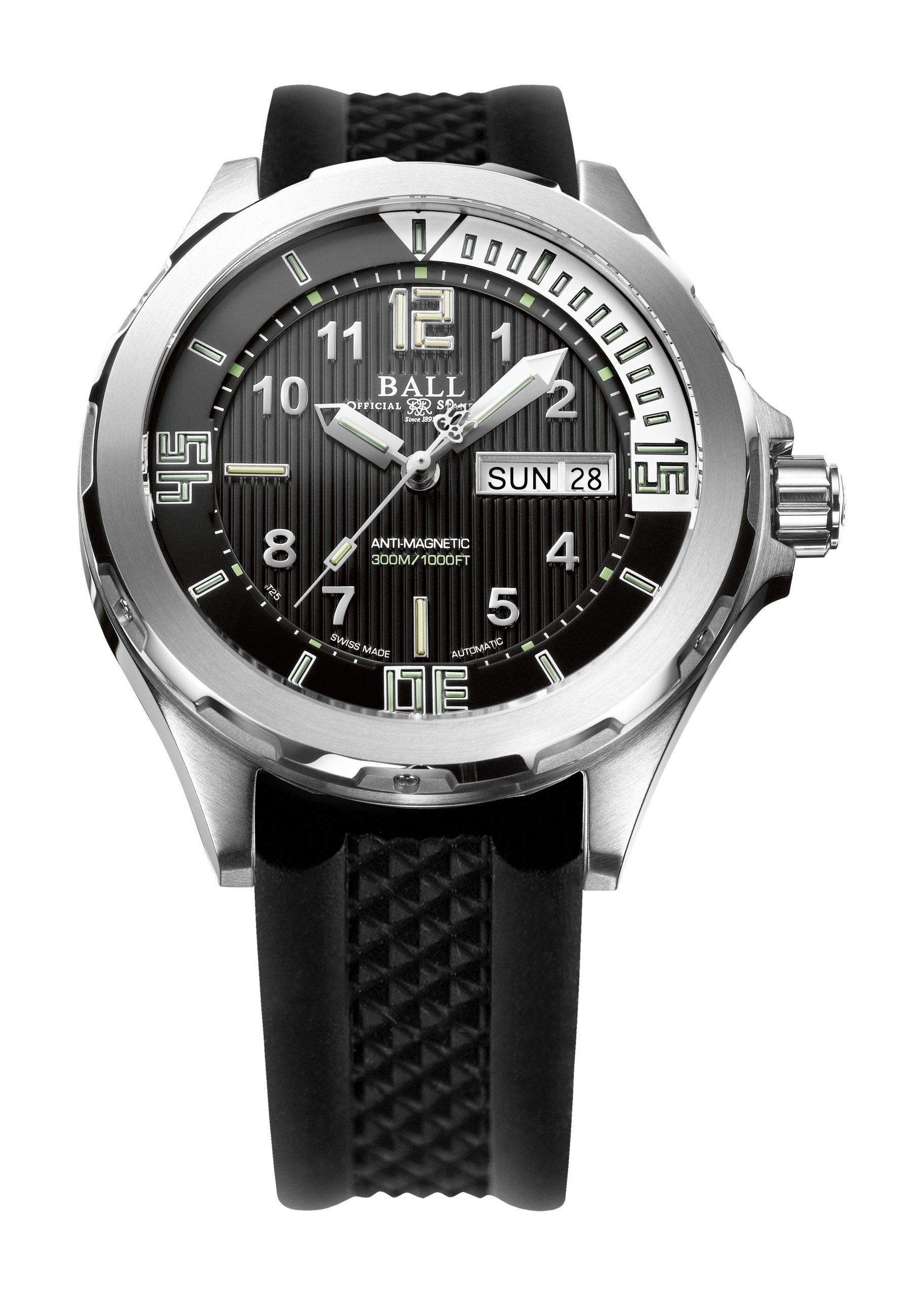 BALL Engineer Master II Diver luxury timepiece - detailed view