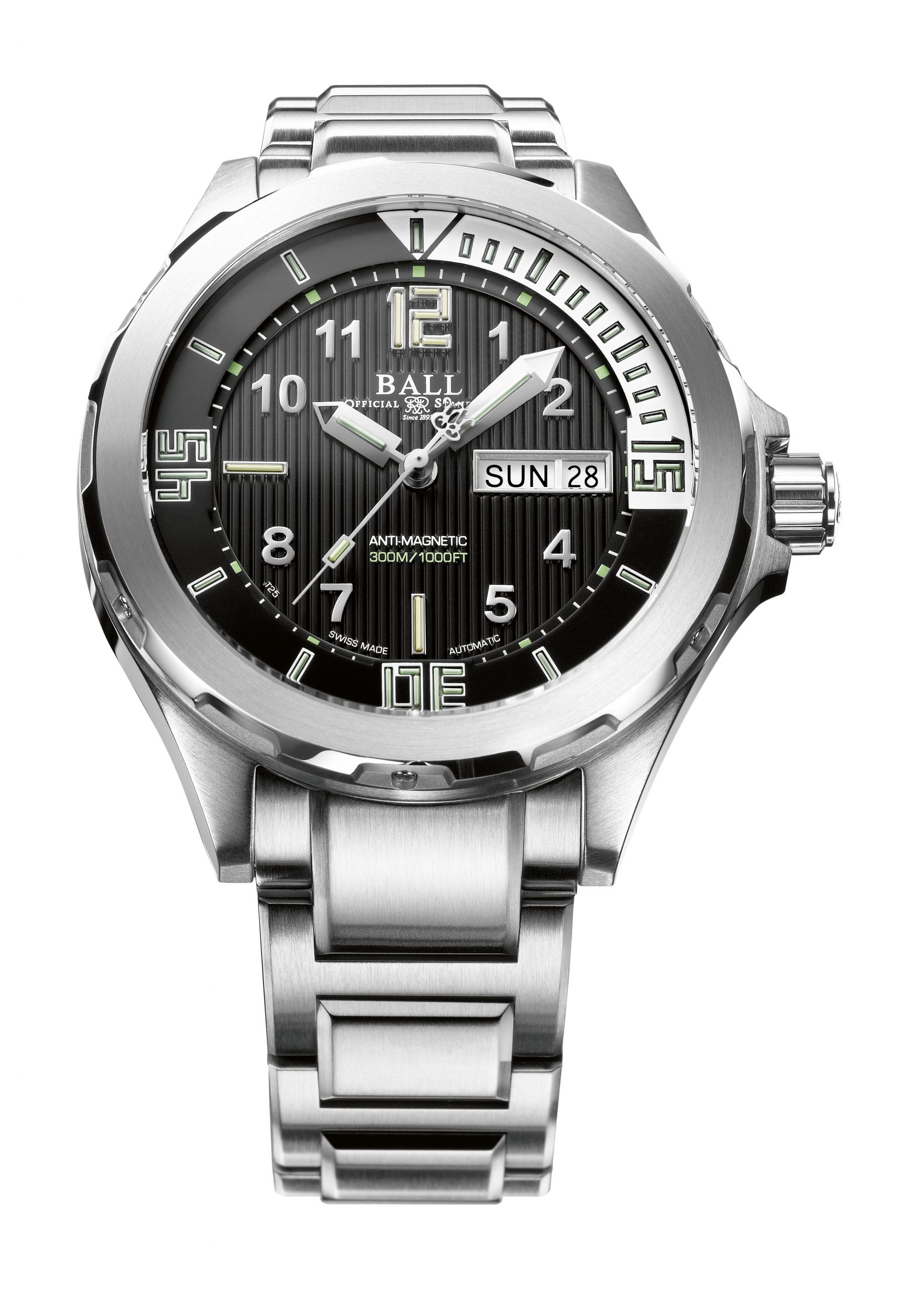 BALL Engineer Master II Diver luxury timepiece - detailed view