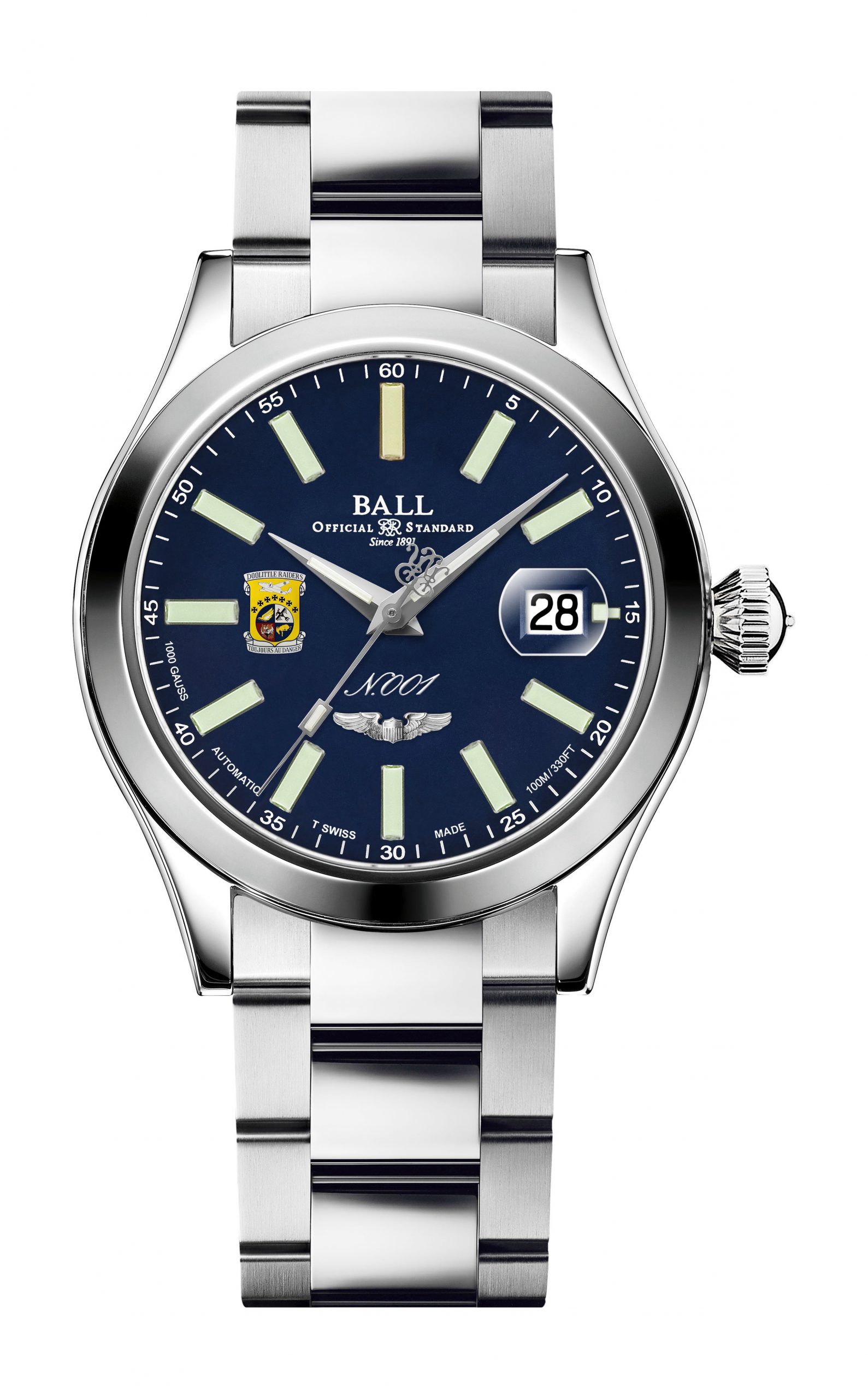 BALL Engineer Master II Doolittle Raiders 40 luxury timepiece - detailed view