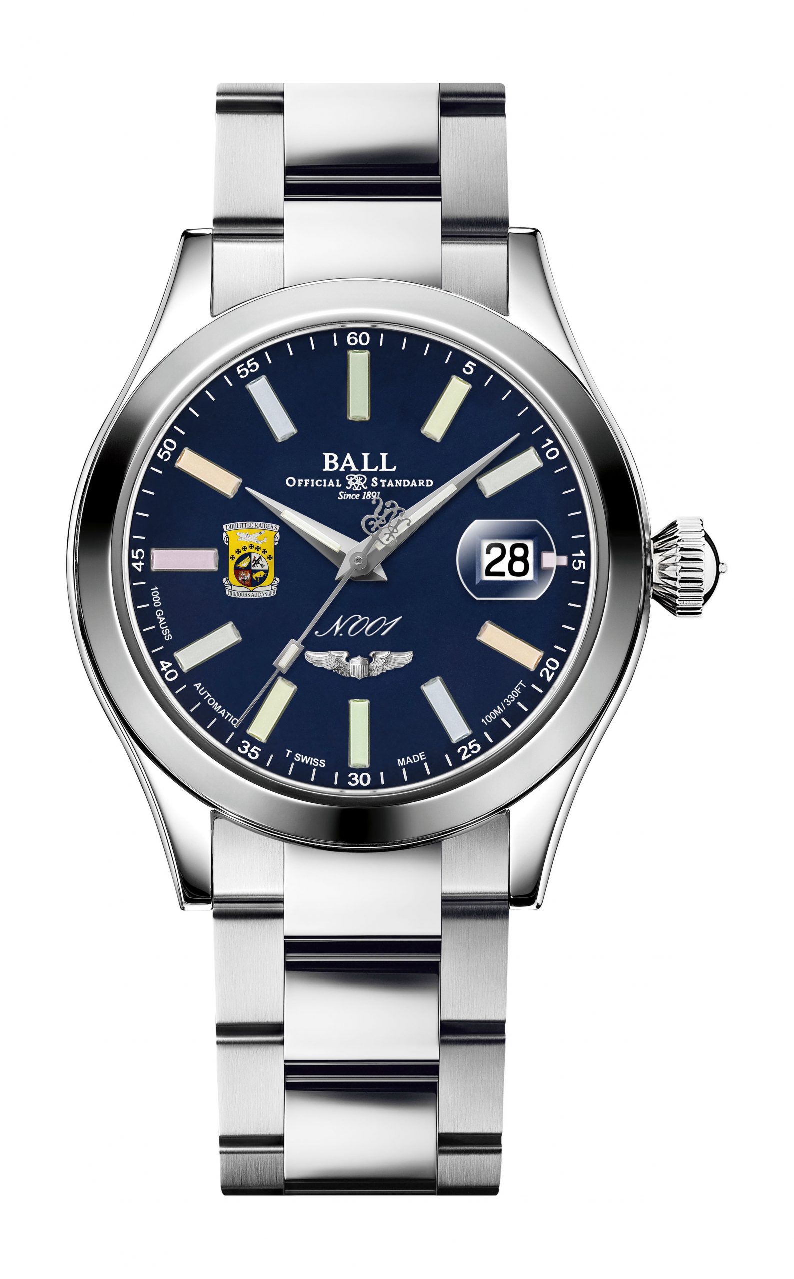 BALL Engineer Master II Doolittle Raiders 40 luxury timepiece - detailed view