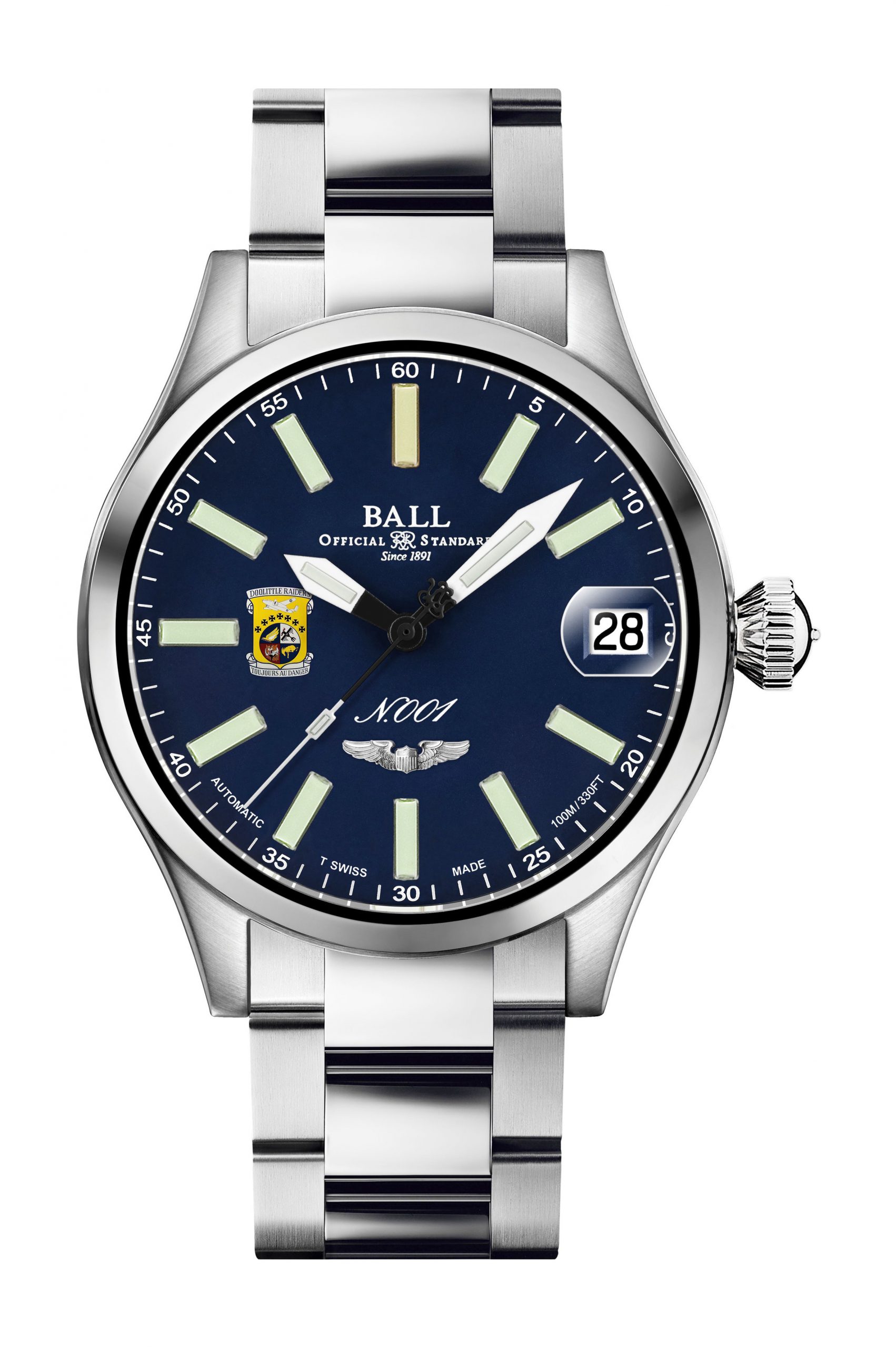 BALL Engineer Master II Doolittle Raiders 45 luxury timepiece - detailed view
