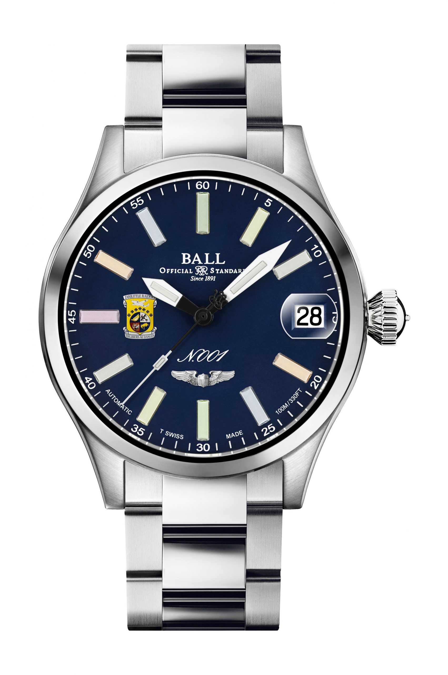 BALL Engineer Master II Doolittle Raiders 45 luxury timepiece - detailed view